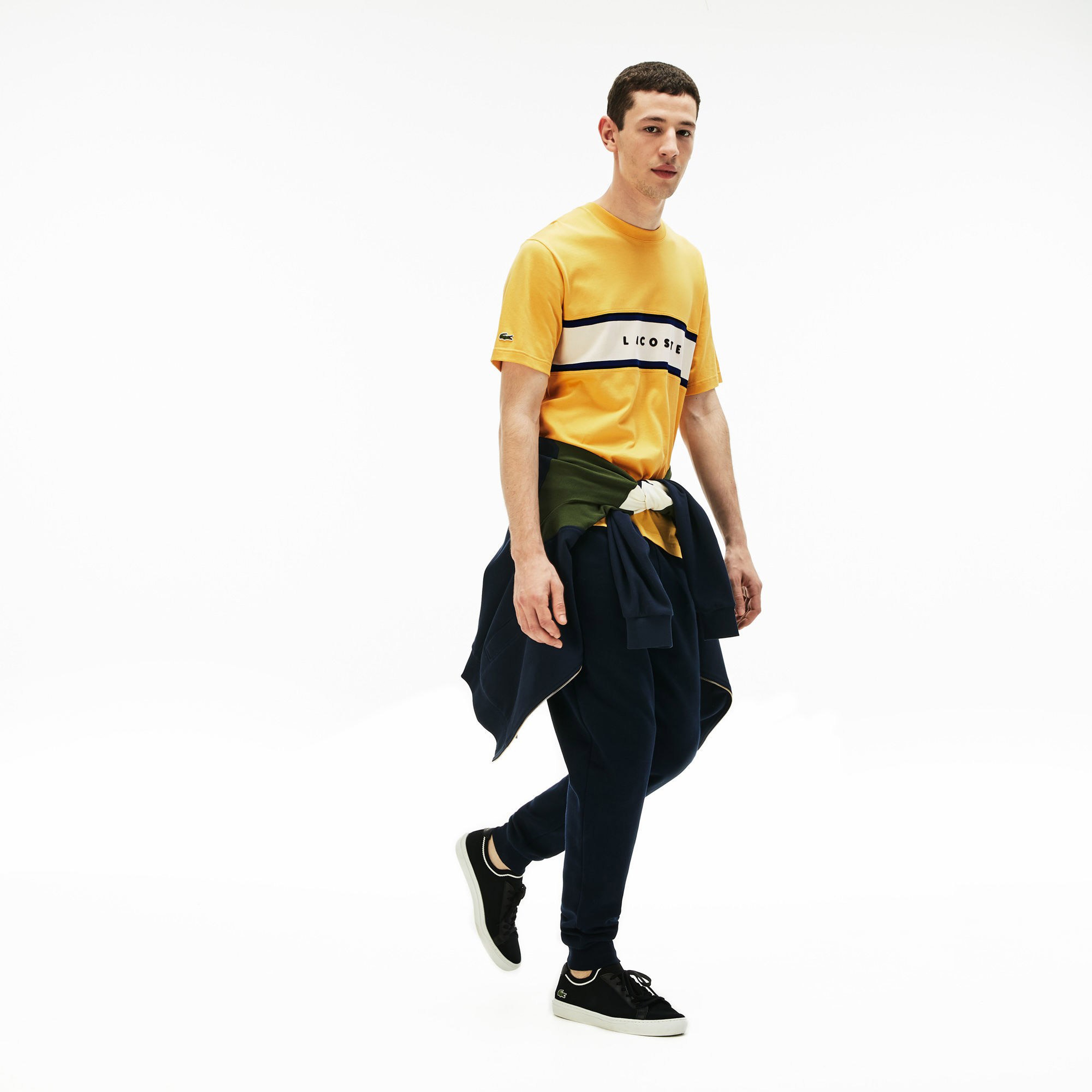 Lacoste Erkek Relax Fit Sarı T-Shirt