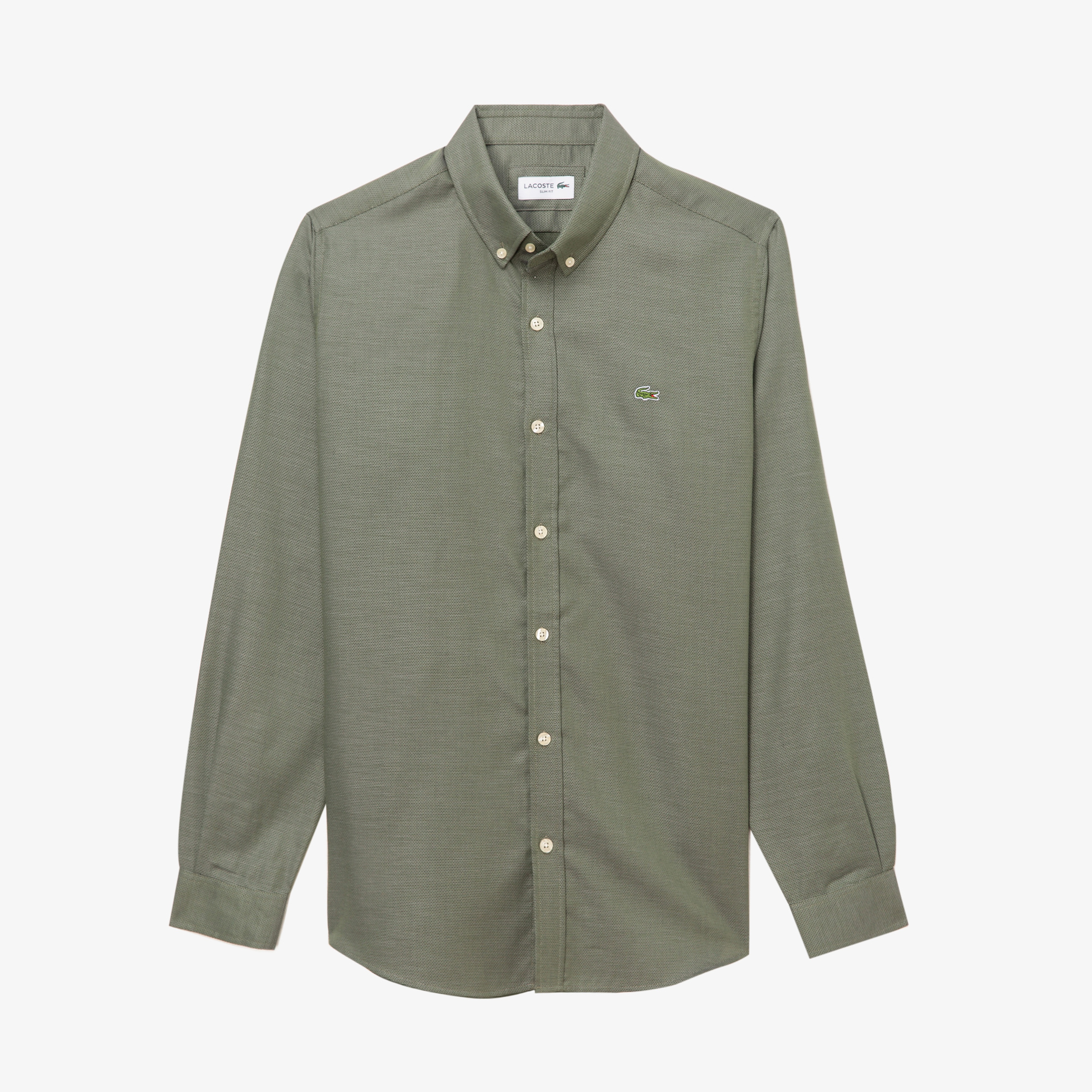 Lacoste Erkek Slim Fit Yeşil Gömlek