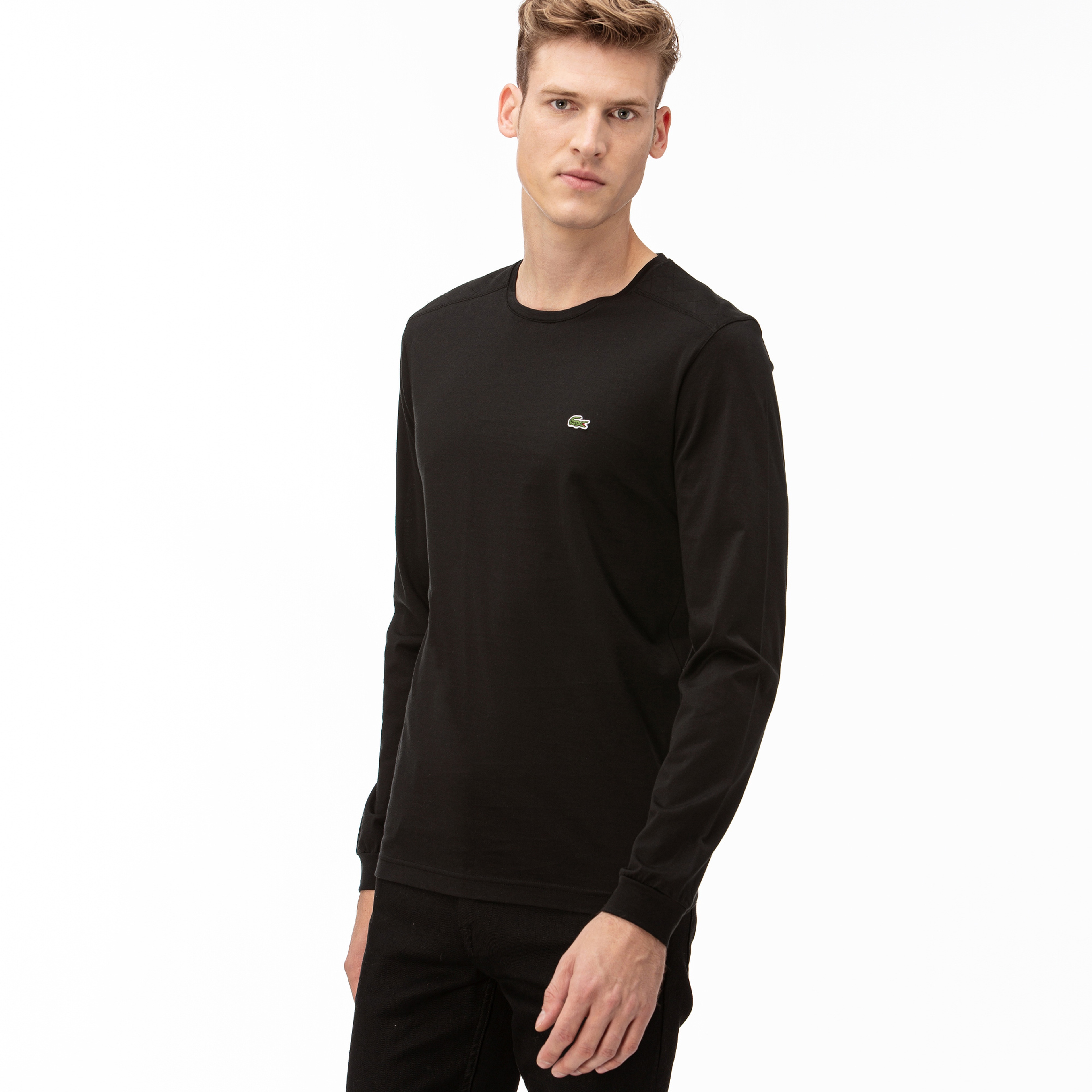 Lacoste Erkek Siyah Uzun Kollu T-Shirt
