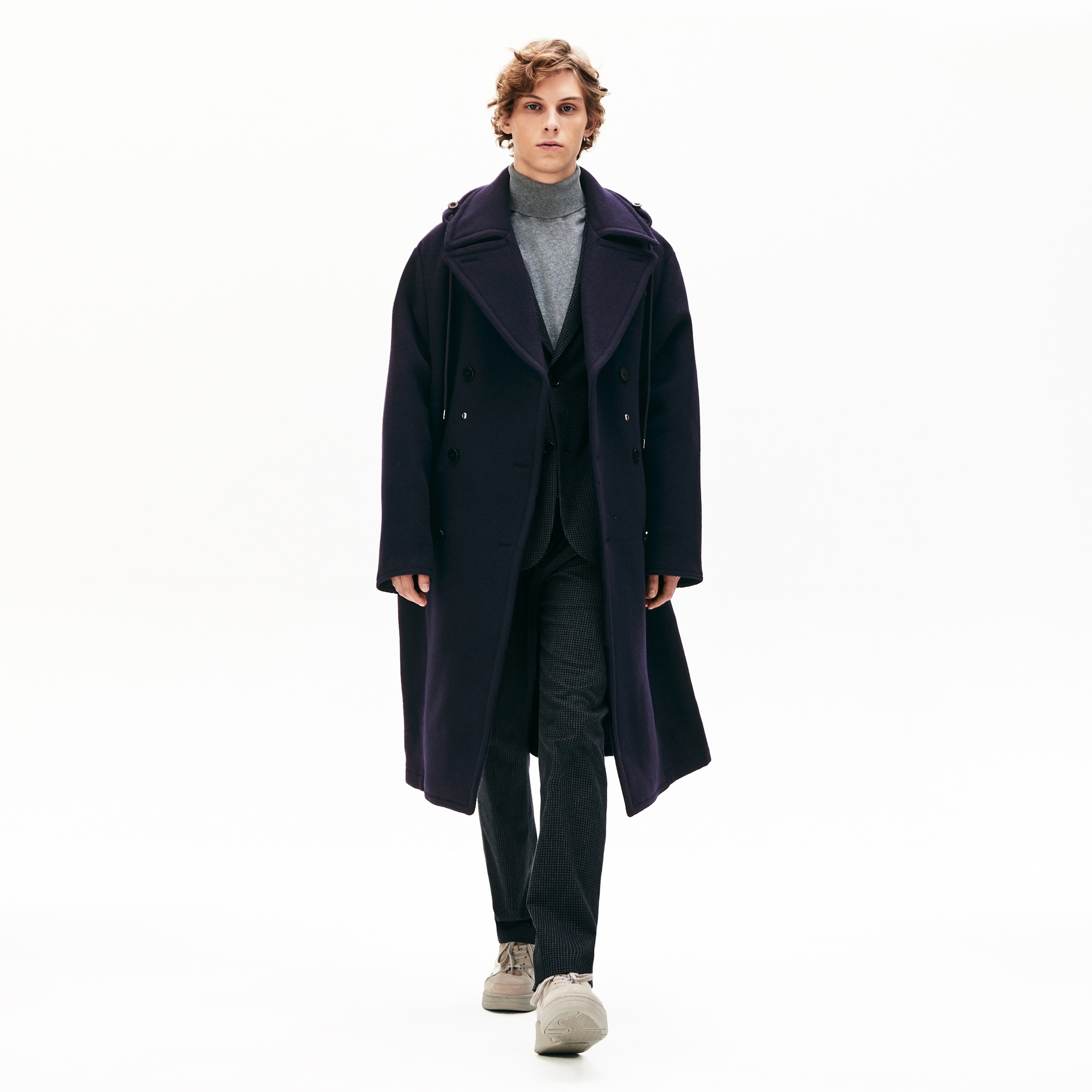 Lacoste X Gloverall Unisex Lacivert Kaban