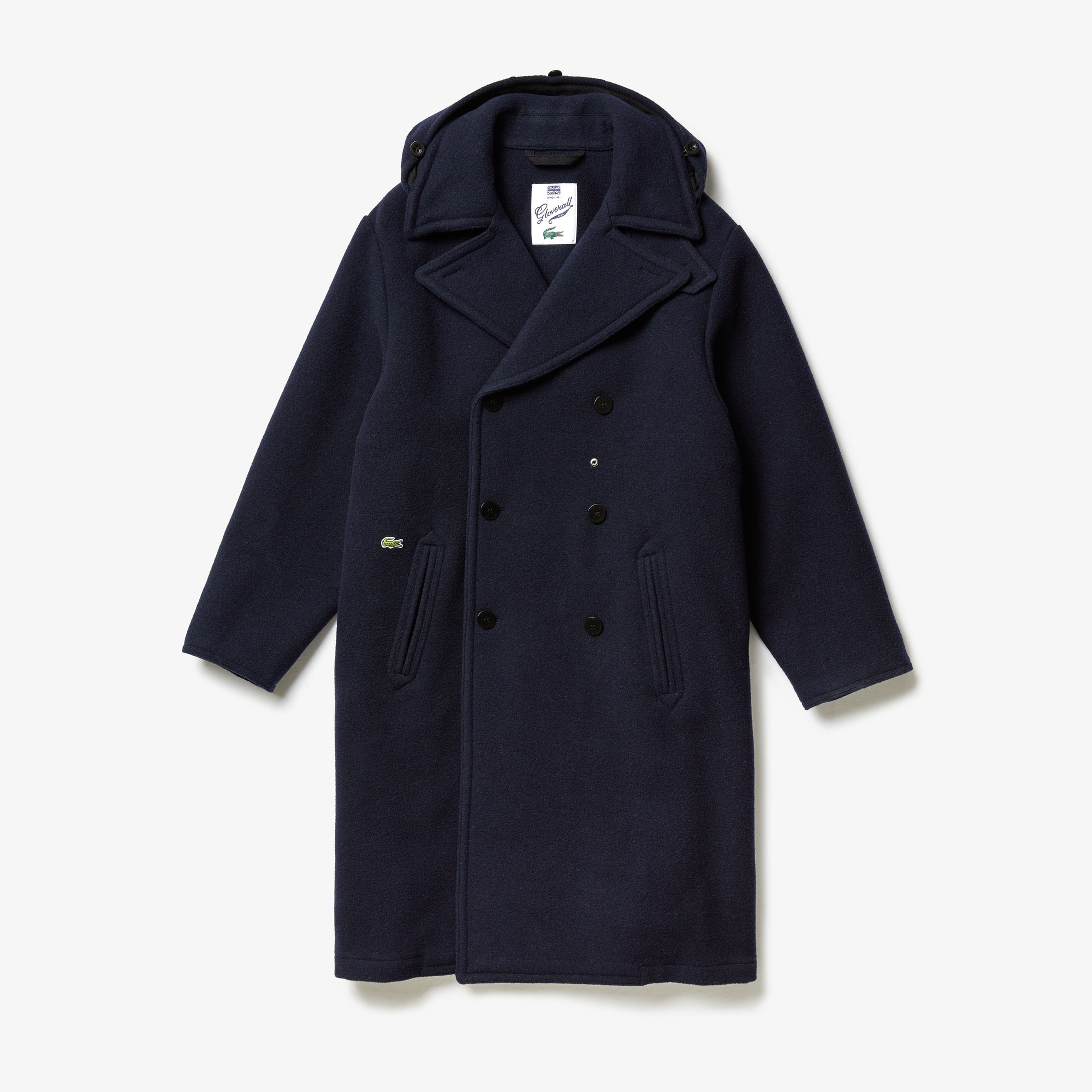 Lacoste X Gloverall Unisex Lacivert Kaban