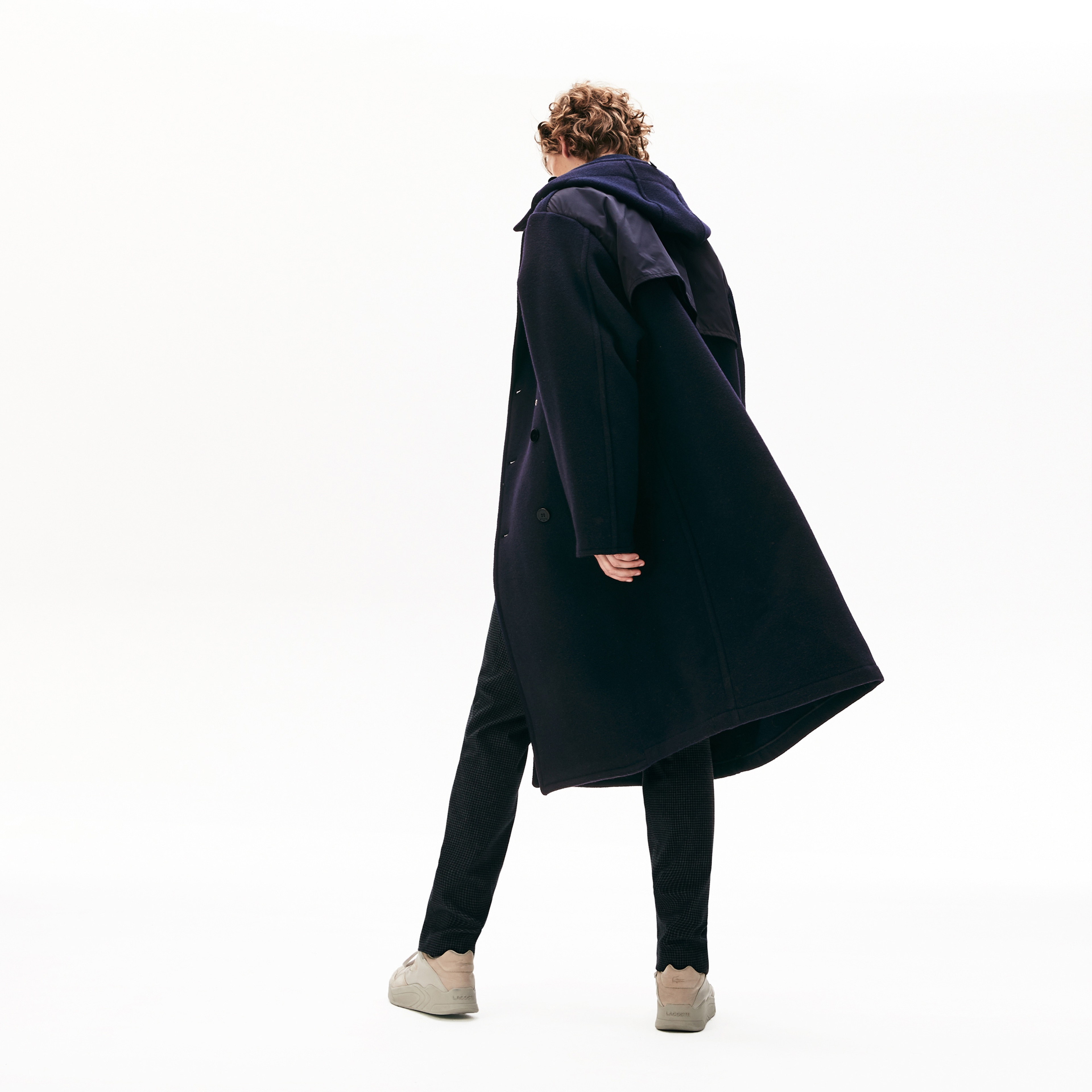 Lacoste X Gloverall Unisex Lacivert Kaban