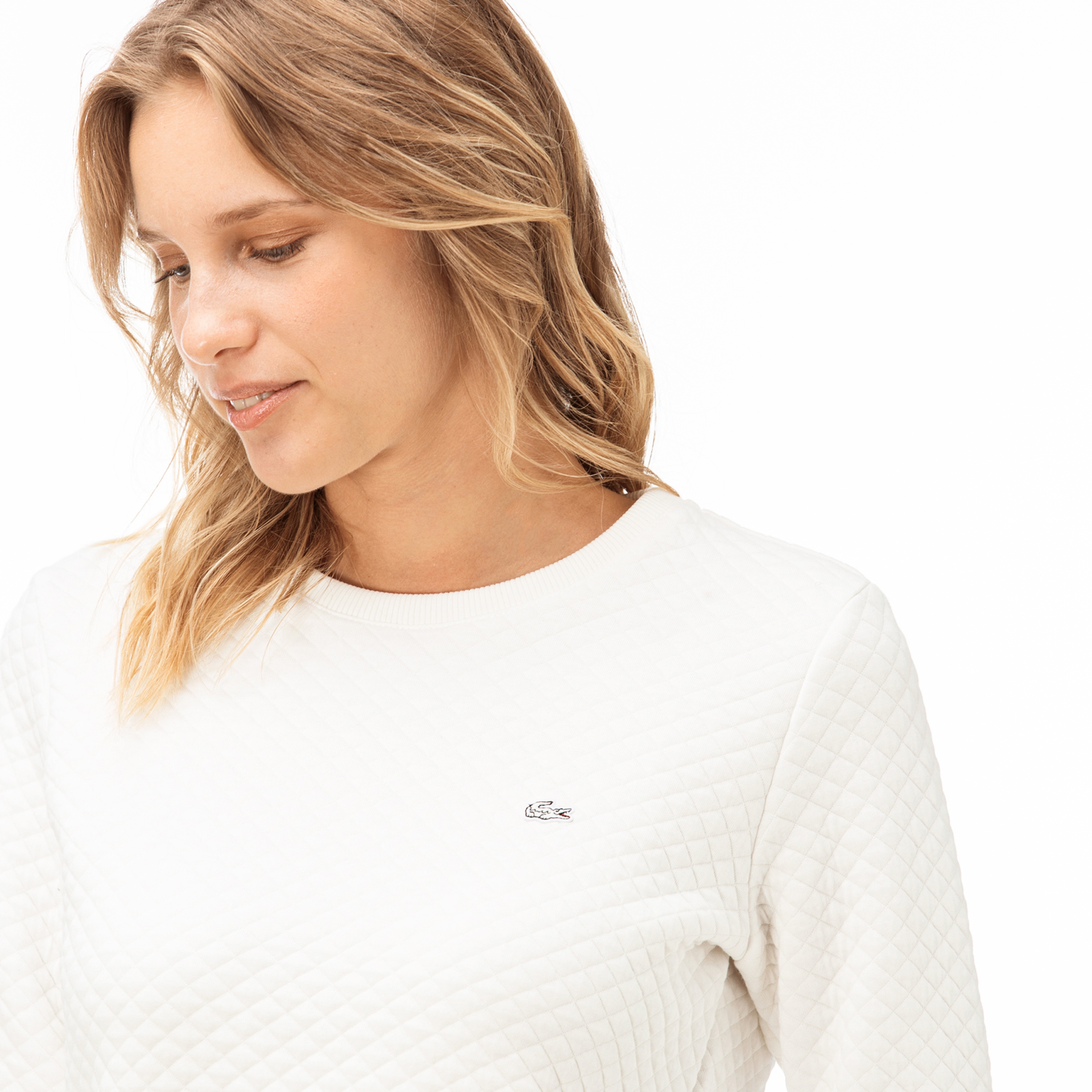 Lacoste Kadın Beyaz Sweatshirt