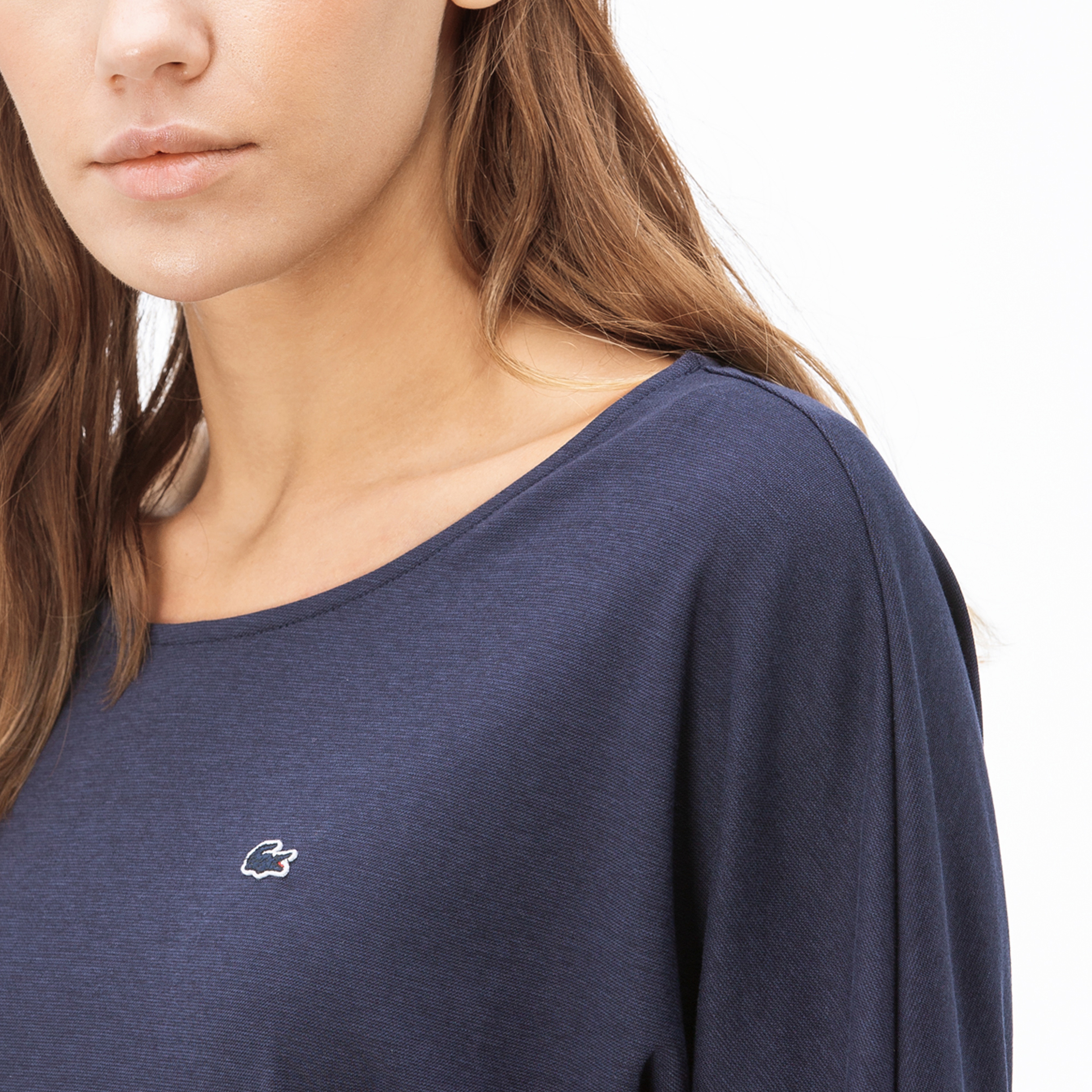 Lacoste Kadın Lacivert Uzun Kollu T-Shirt