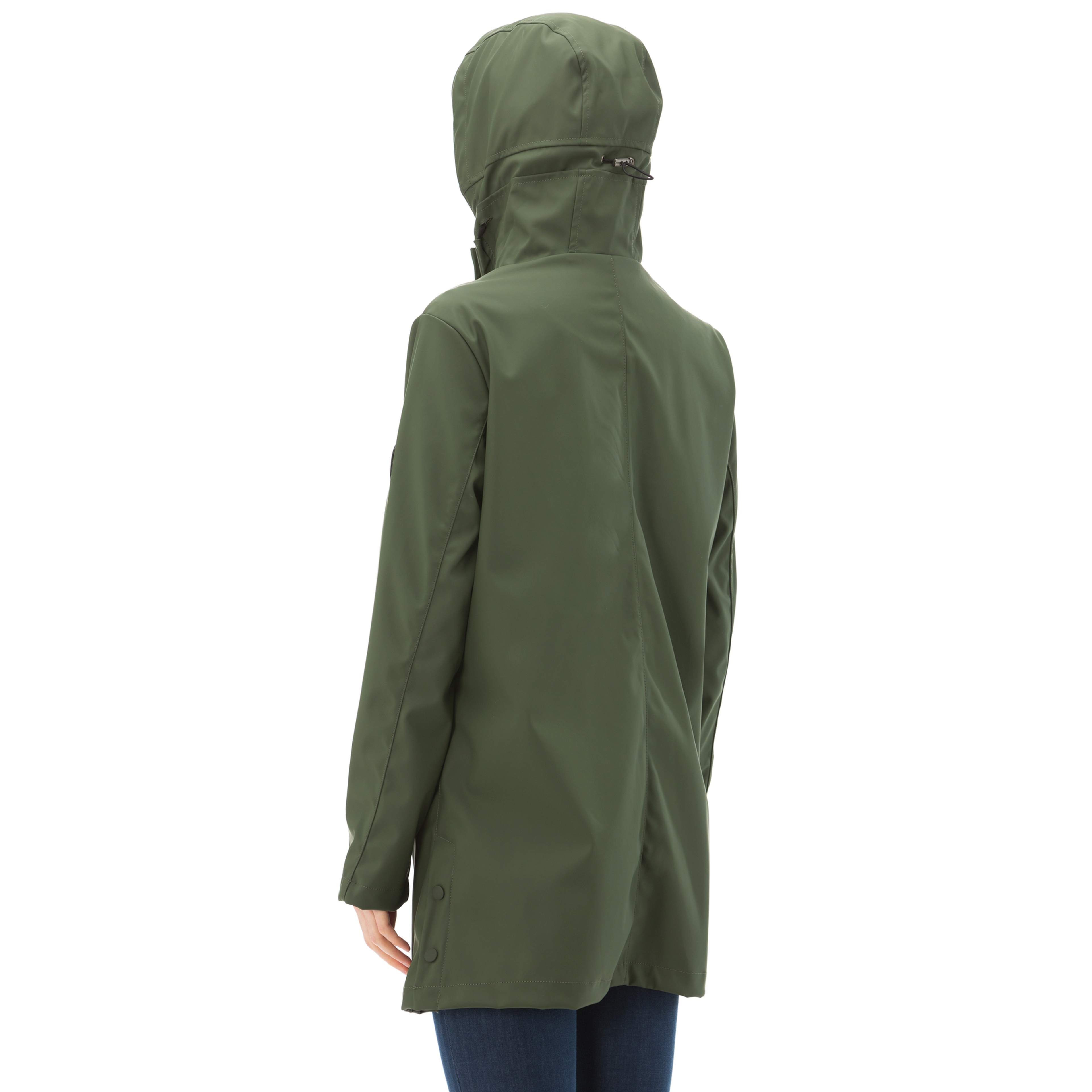 Nautica Kadın Yeşil Kapüşonlu Yağmurluk