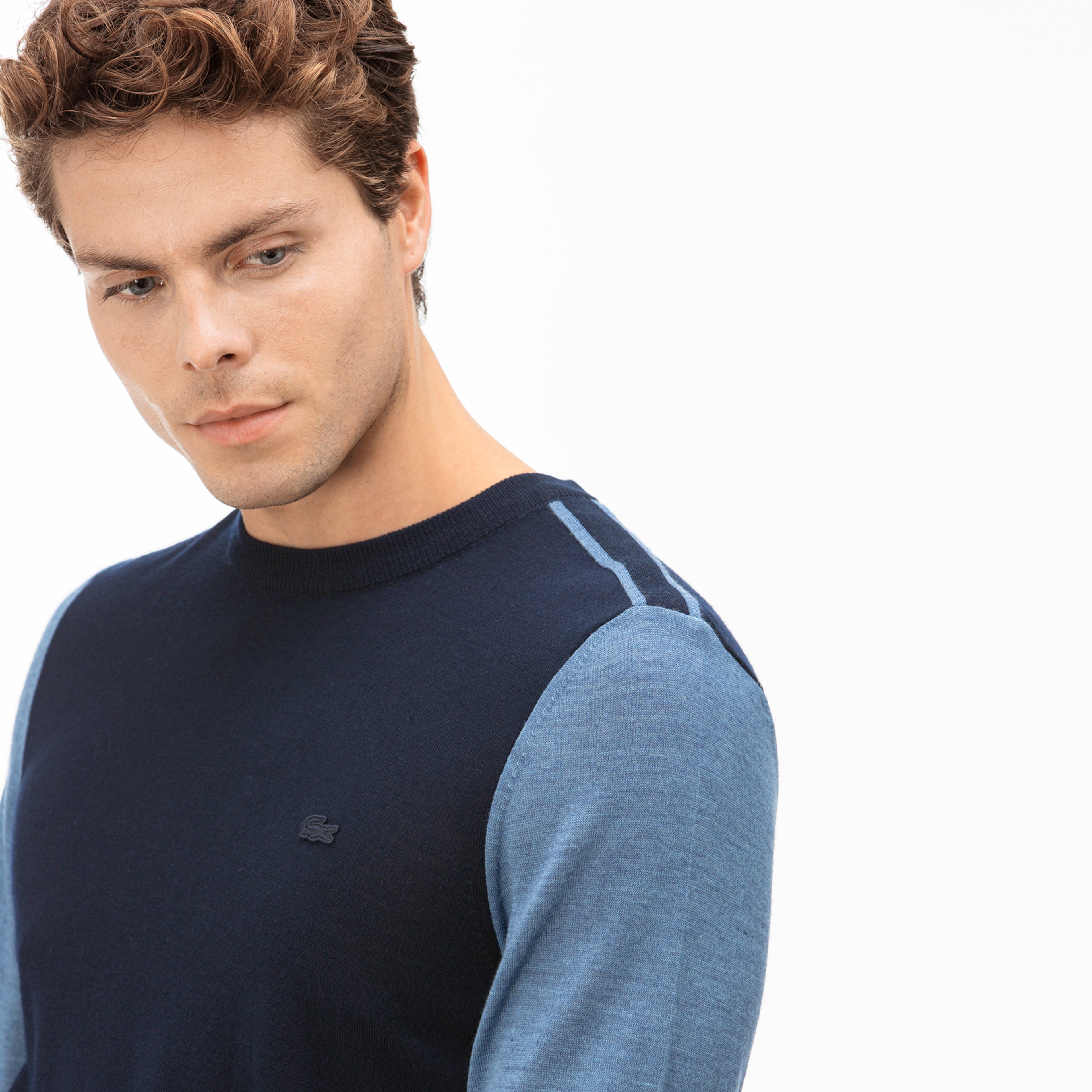 Lacoste Erkek Lacivert Triko Kazak