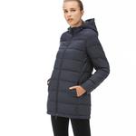 Lacoste Kadın Kapüşonlu Lacivert Kapitone Mont