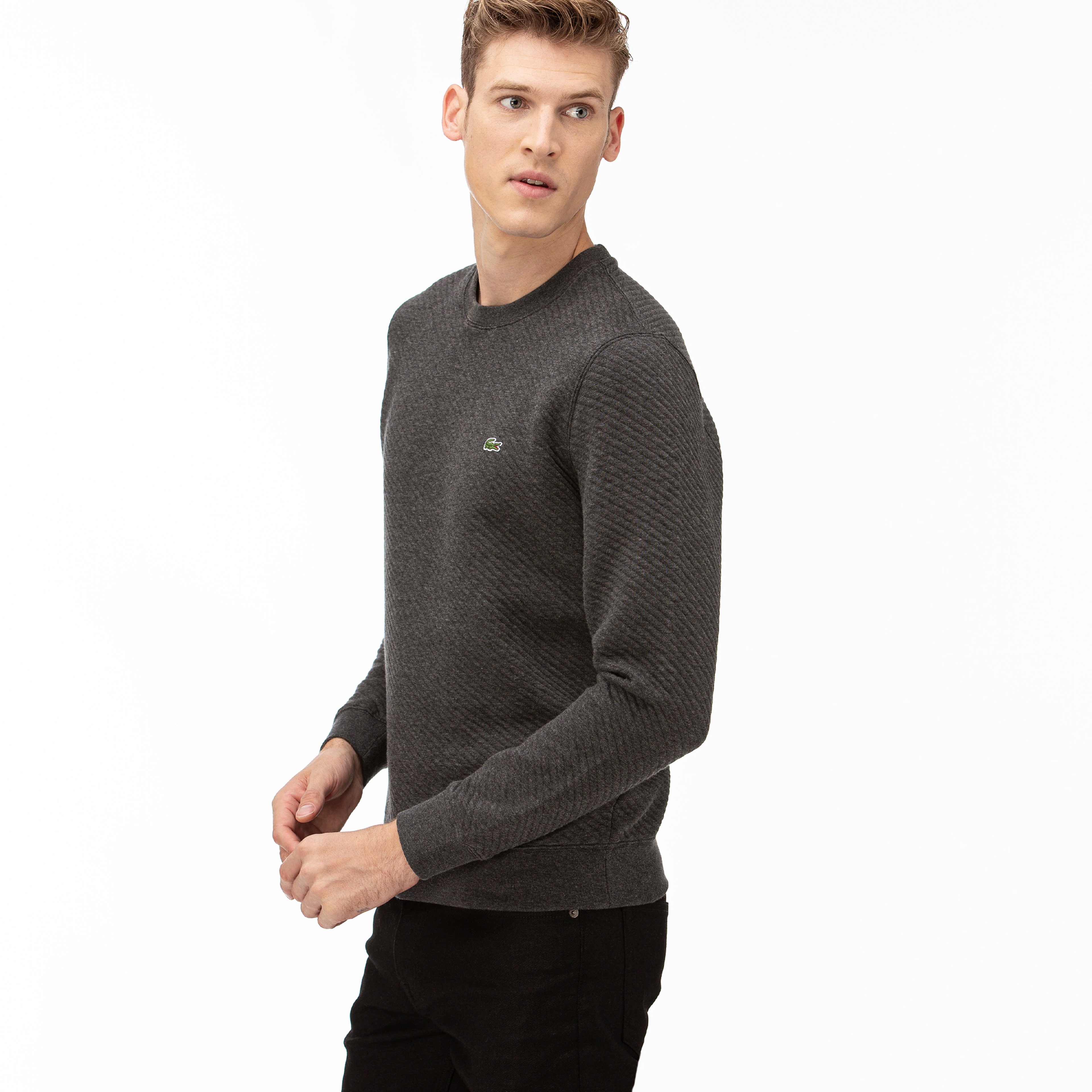 Lacoste Erkek Gri Sweatshirt