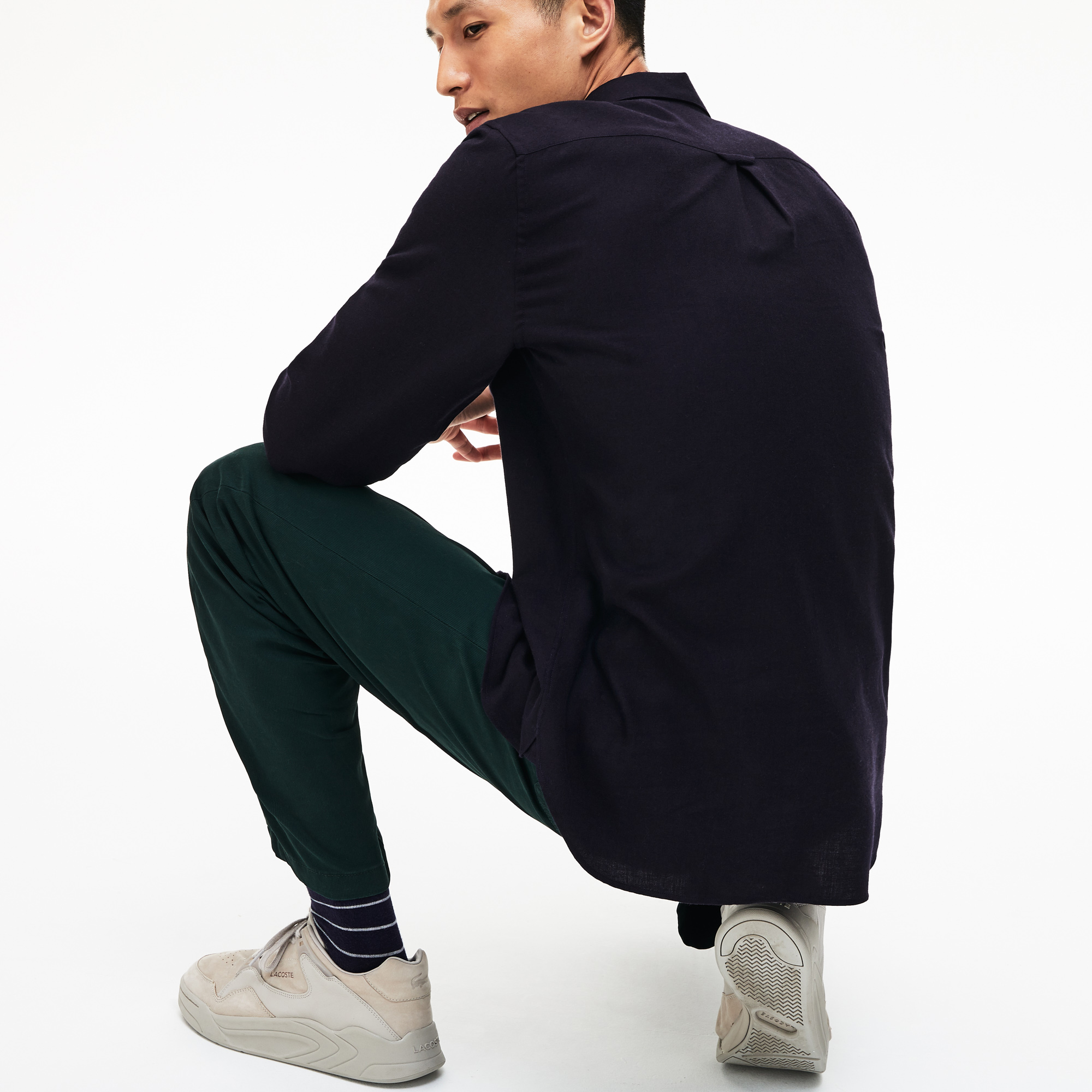 Lacoste Erkek Regular Fit Lacivert Gömlek