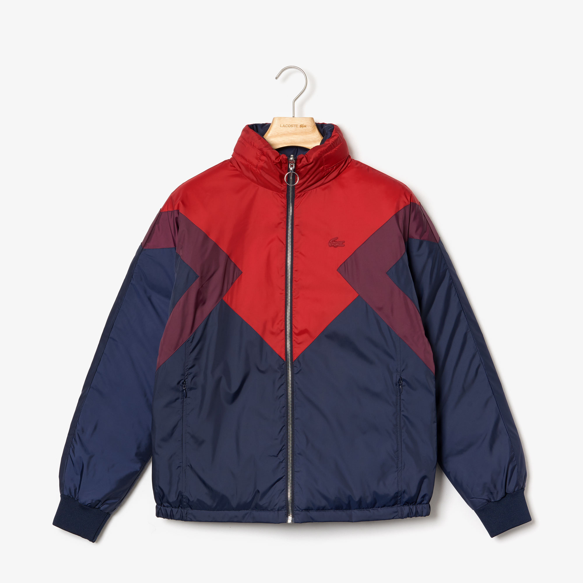 Lacoste Kadın Blok Desenli Renkli Mont