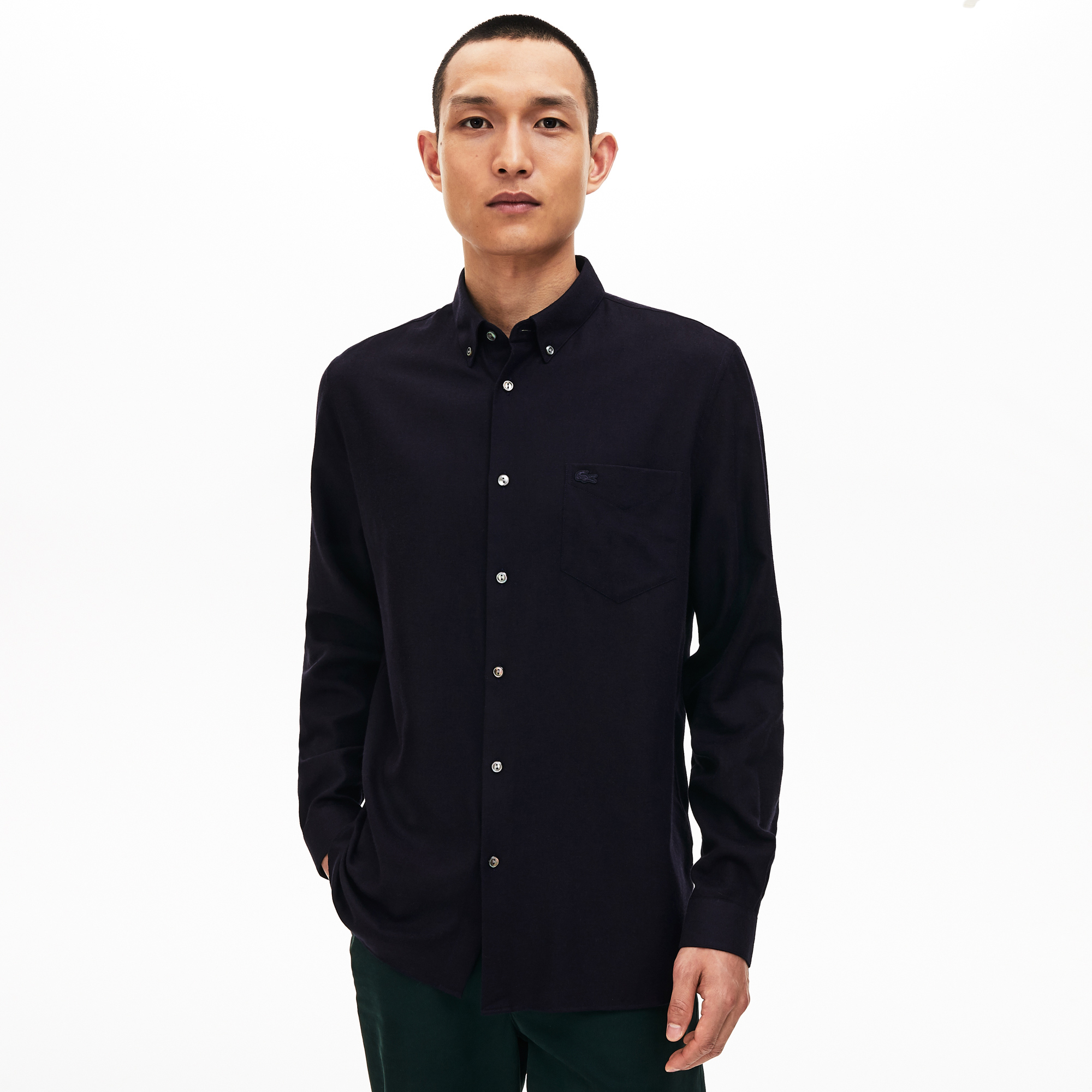 Lacoste Erkek Regular Fit Lacivert Gömlek