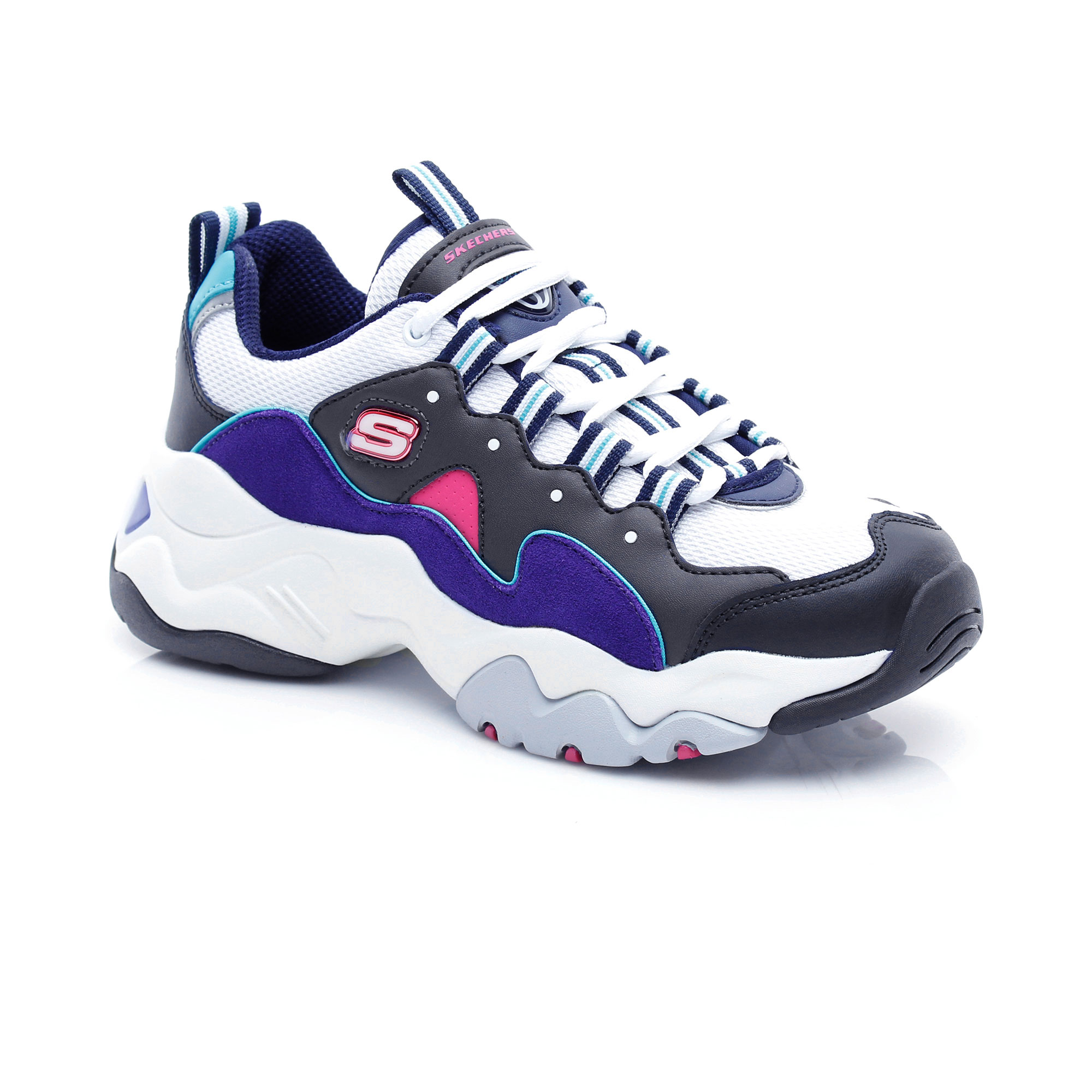 Skechers D'Lites 3.0-Zenway Kadın Lacivert-Mor Spor