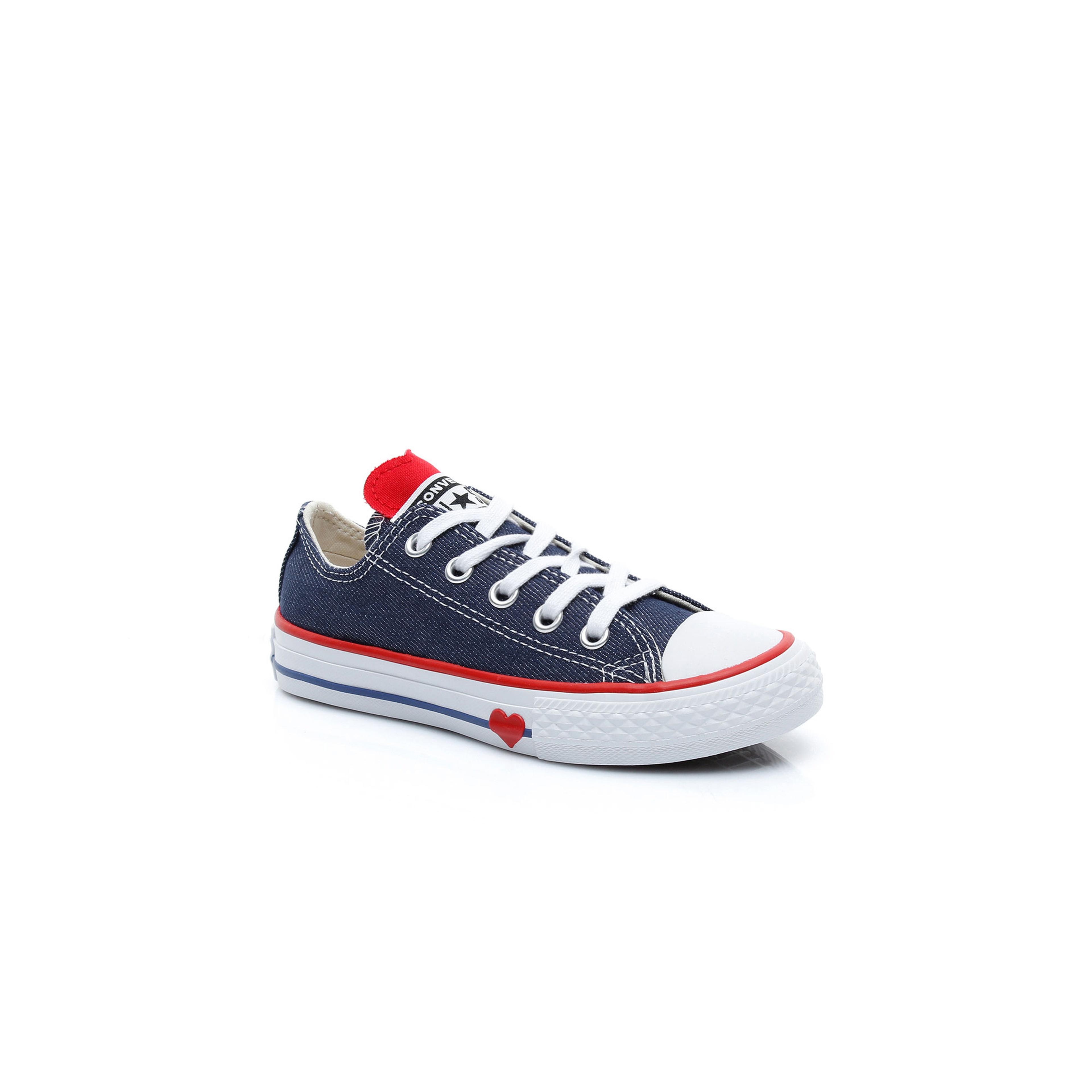 Converse Chuck Taylor All Star Denim Love Çocuk Lacivert Sneaker