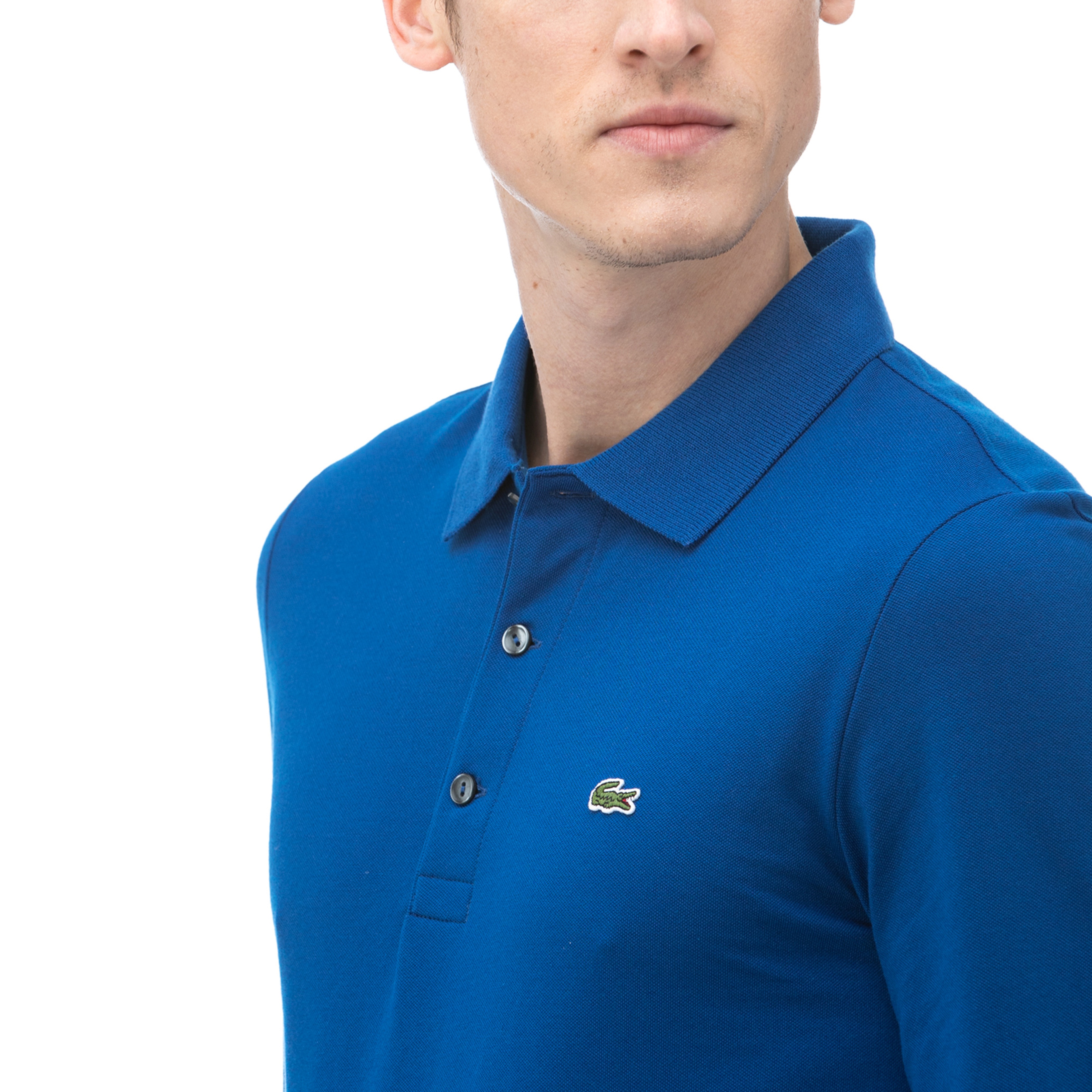 Lacoste Erkek Uzun Kollu Mavi Polo