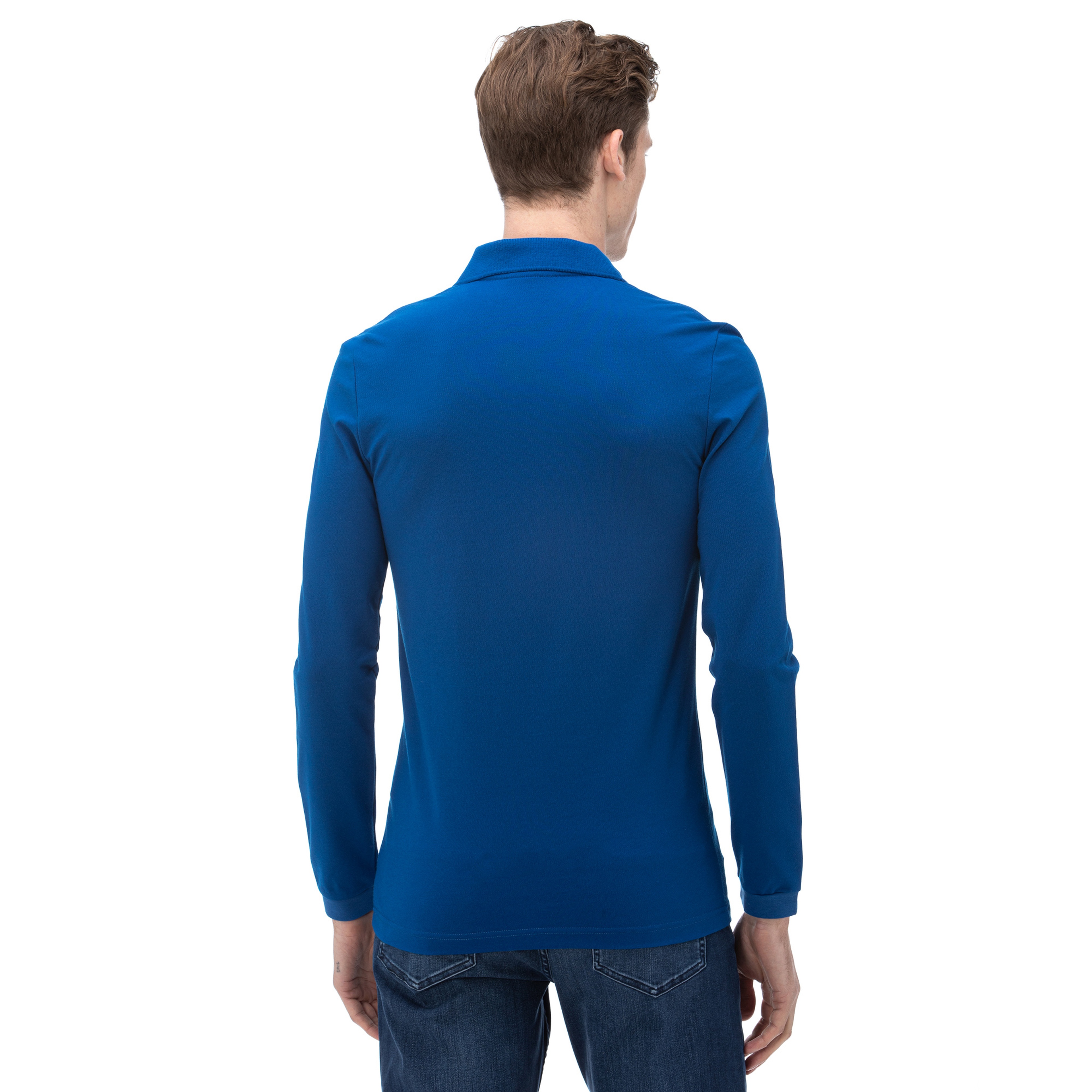 Lacoste Erkek Uzun Kollu Mavi Polo