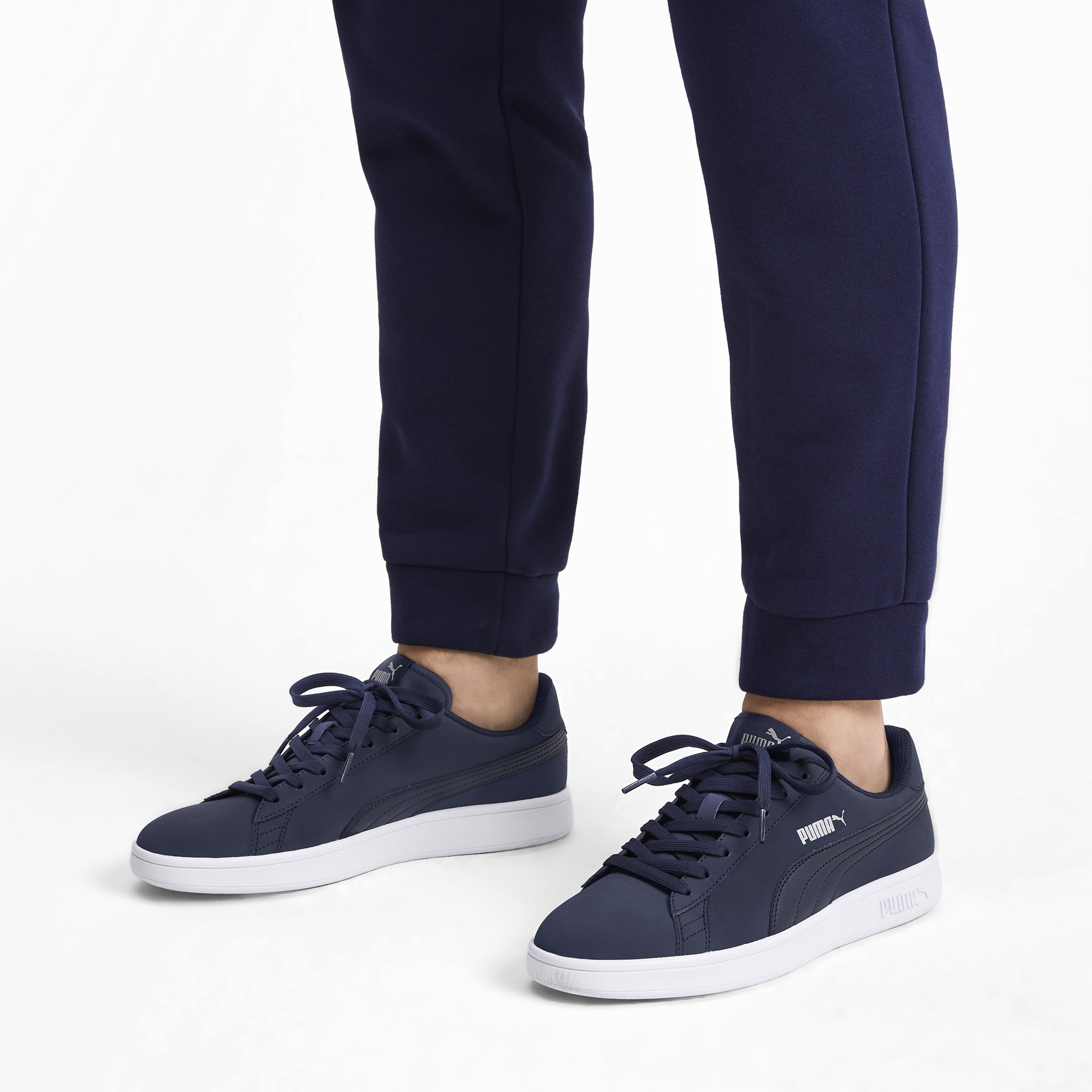 Puma Smash V2 Buck Erkek Gri Spor Ayakkabı