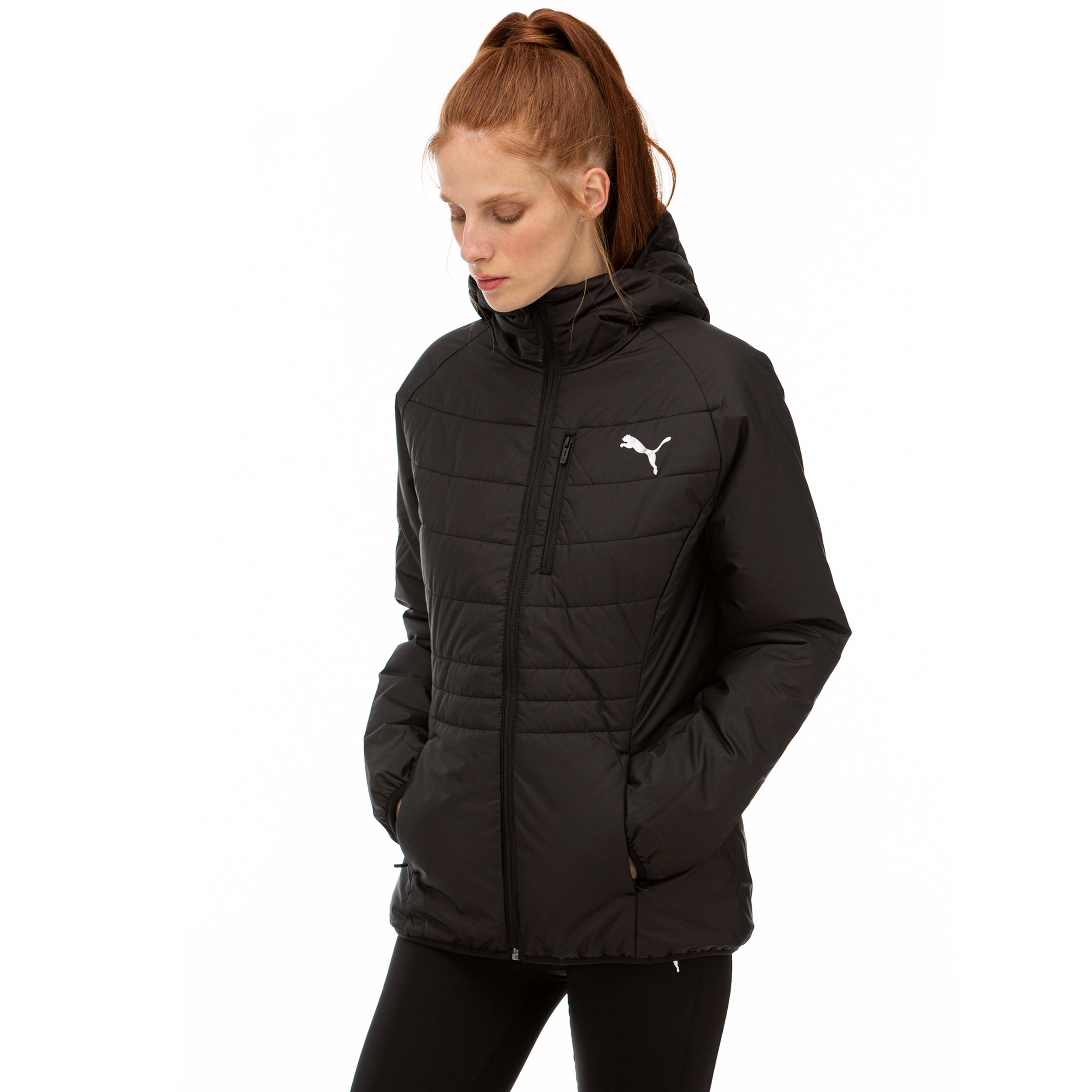 Puma Warmcell Padded Kadın Siyah Mont