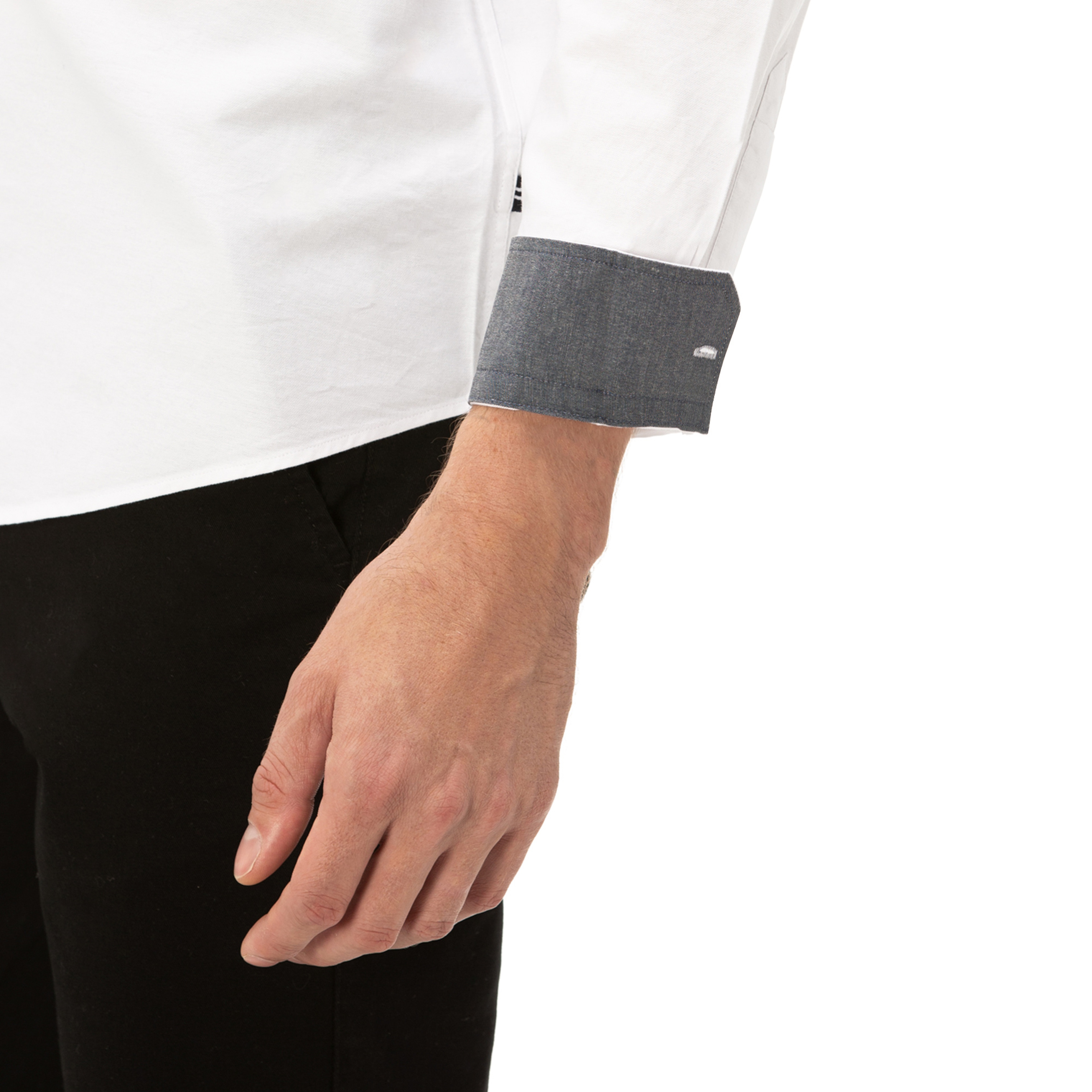 Nautica Erkek Slim Fit Düğmeli Yaka Beyaz Gömlek