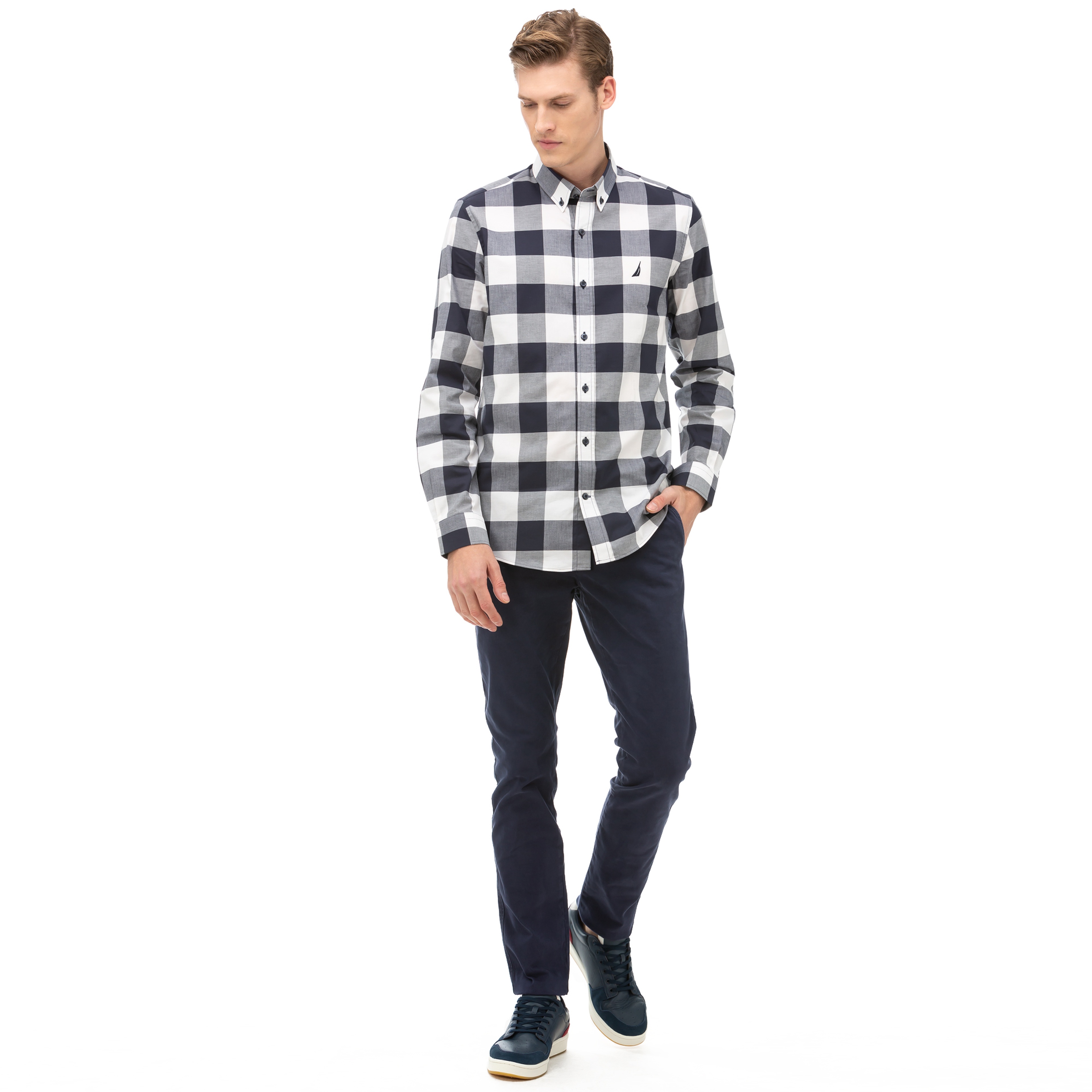 NAUTICA Erkek Lacivert Slim Fit Pantolon