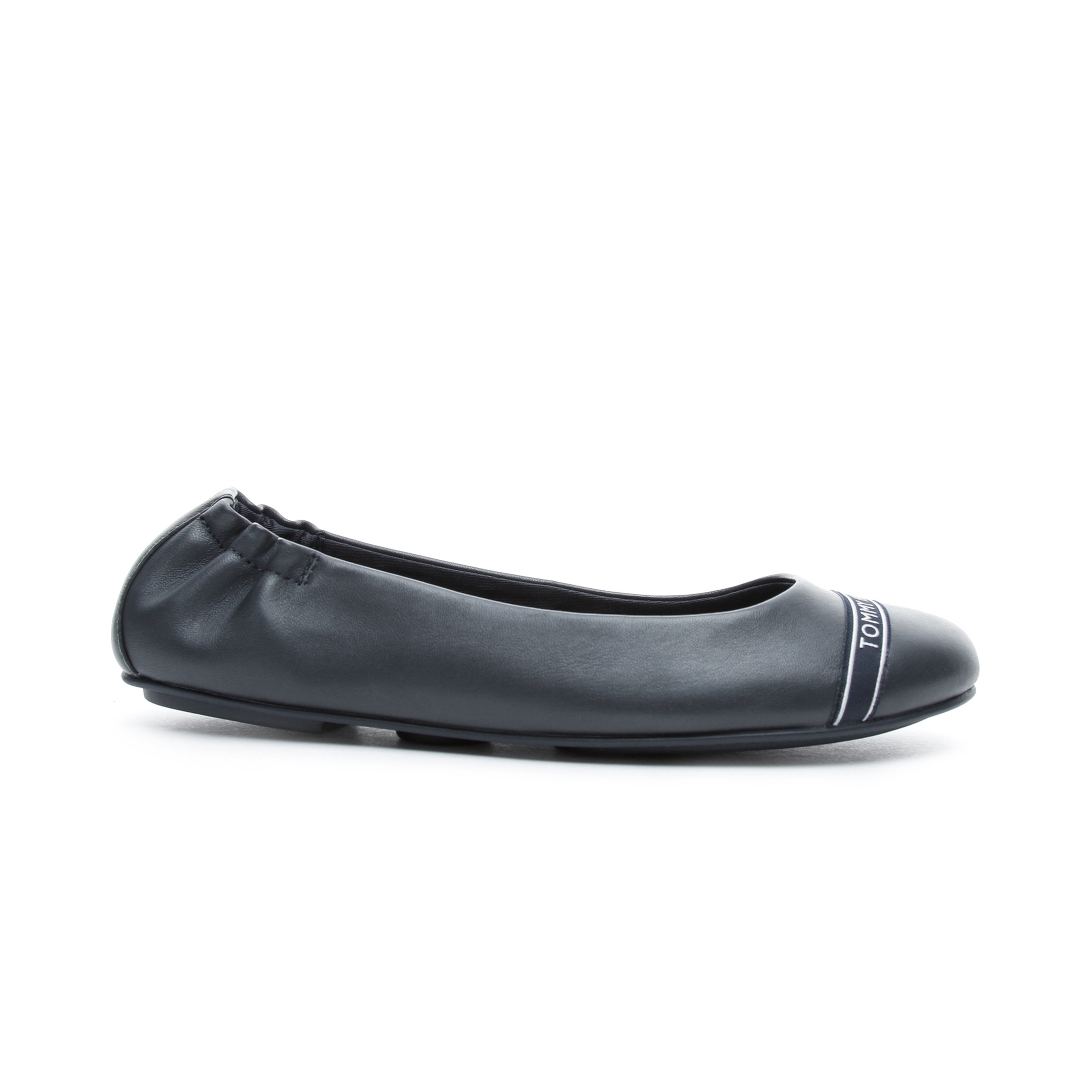 Tommy Hilfiger Feminine Satin Detail Ballerina Kadın Lacivert Babet