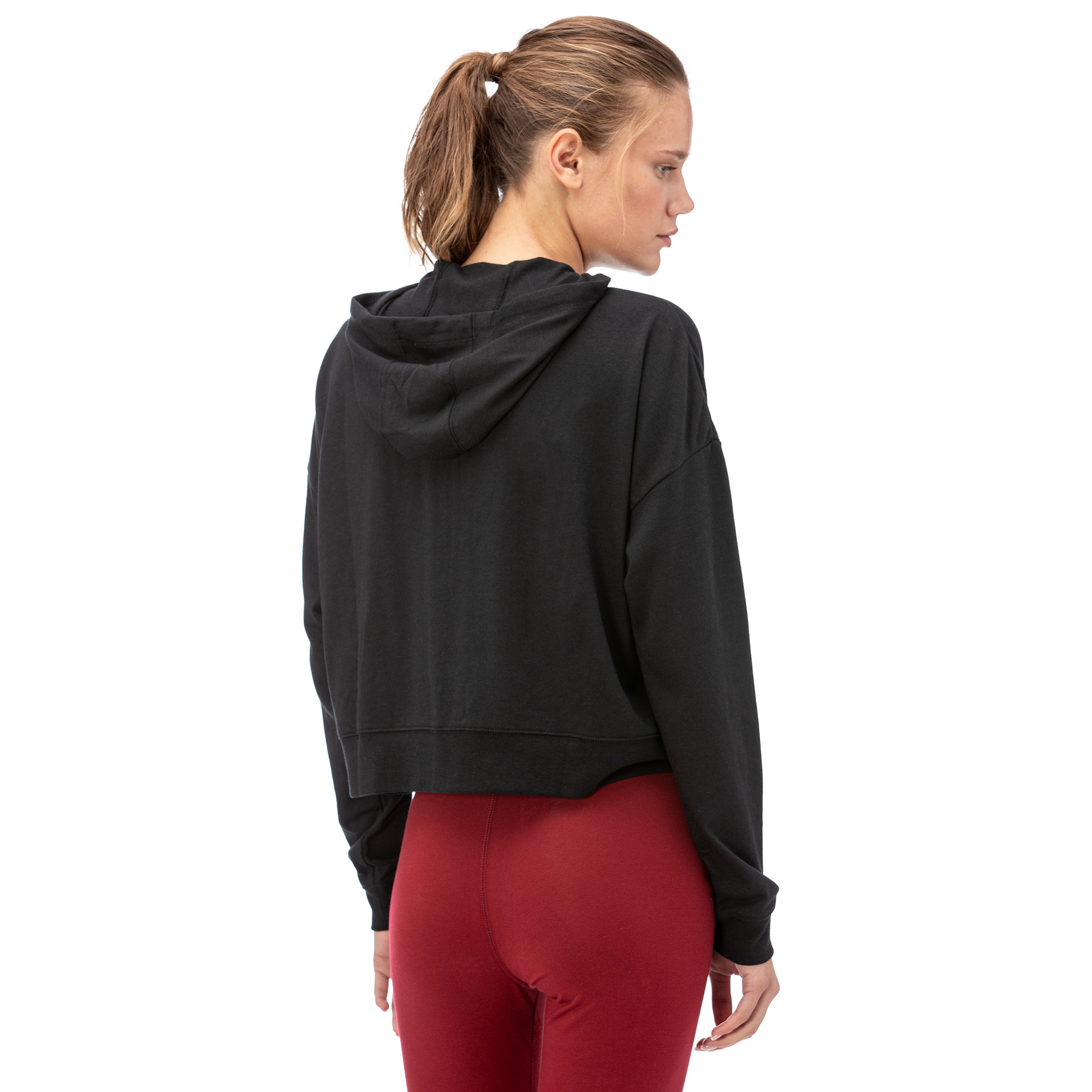 Nike Hoodie Fz Jrsy New Kadın Siyah Fermuarlı Sweatshirt