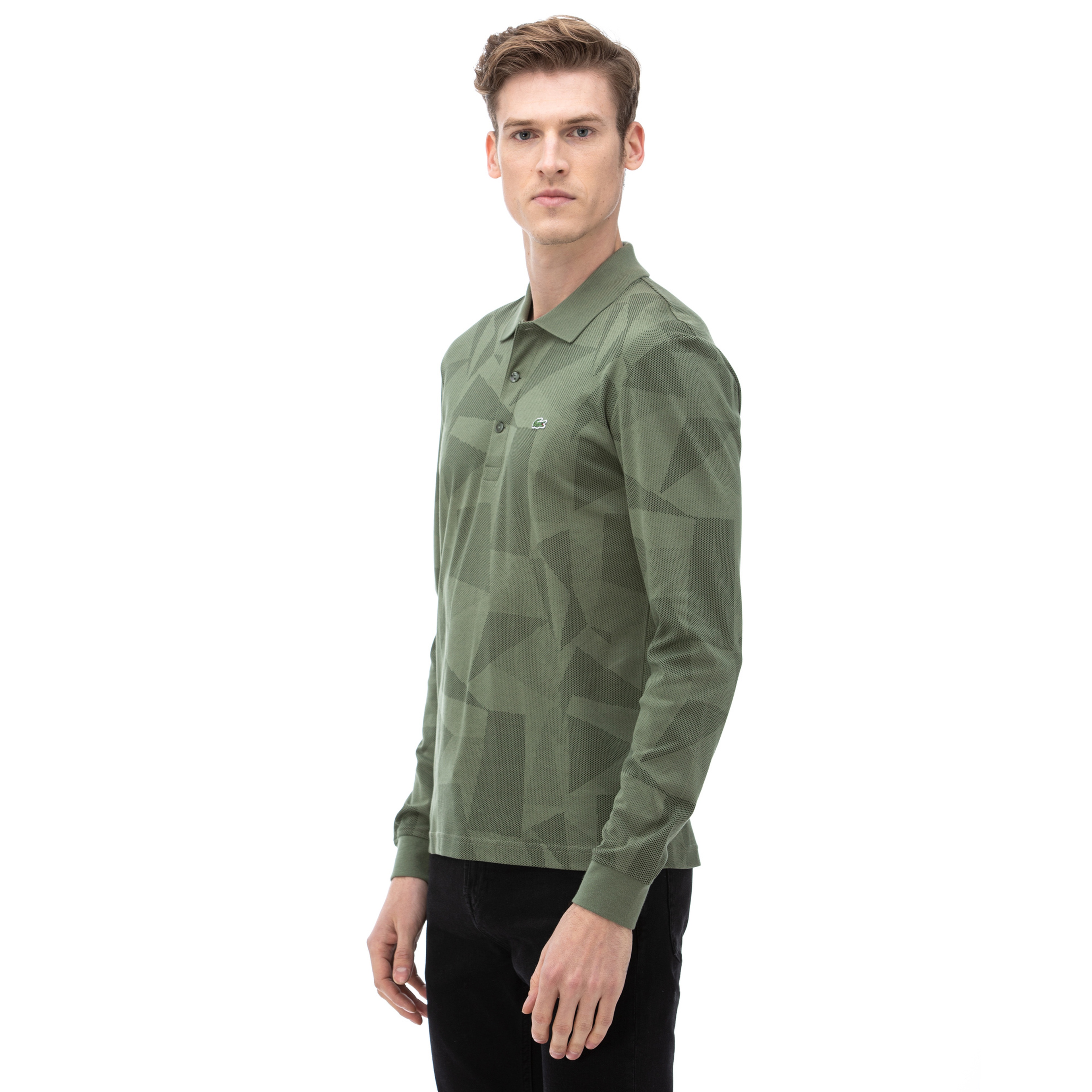 Lacoste Uzun Kollu Erkek Yeşil Polo
