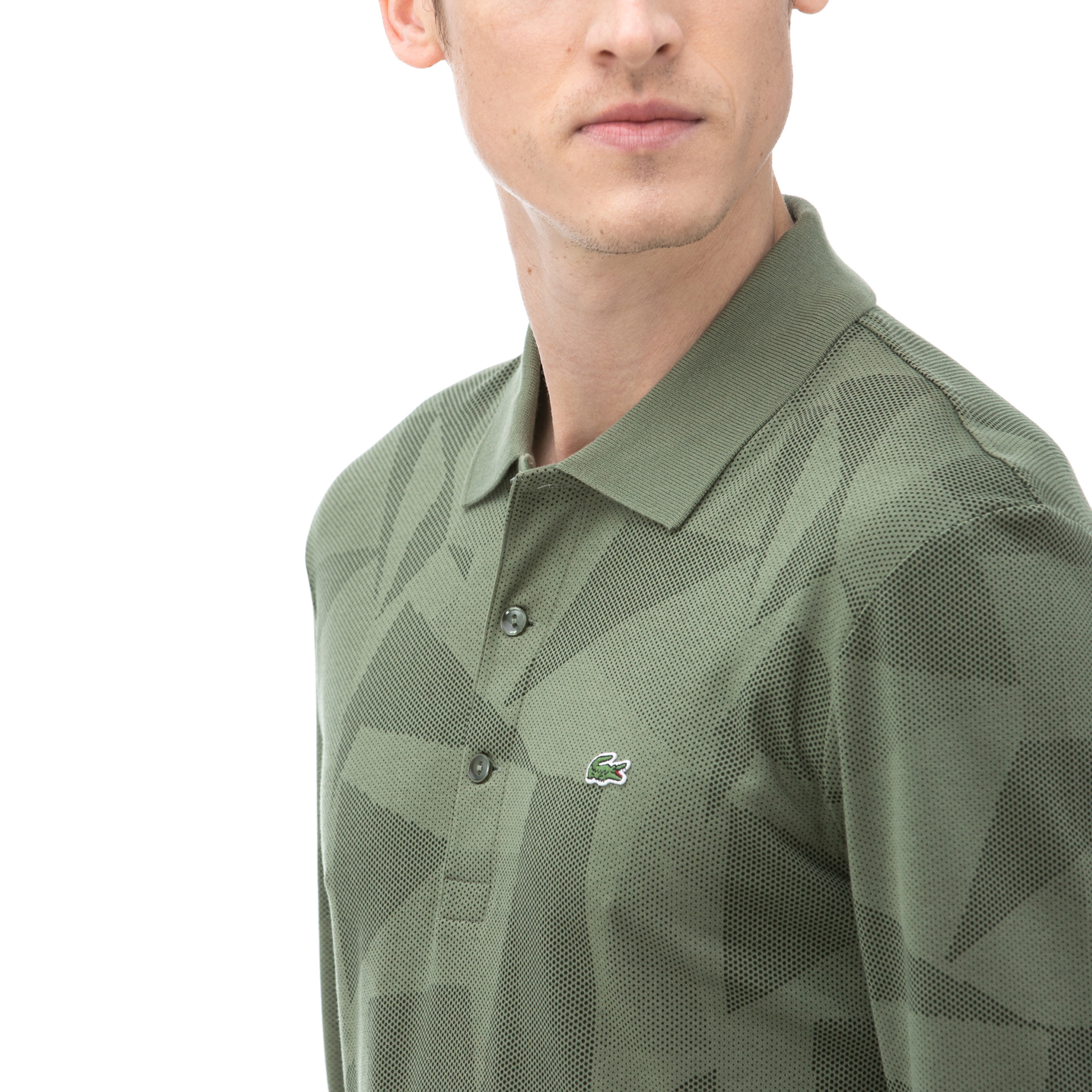 Lacoste Uzun Kollu Erkek Yeşil Polo