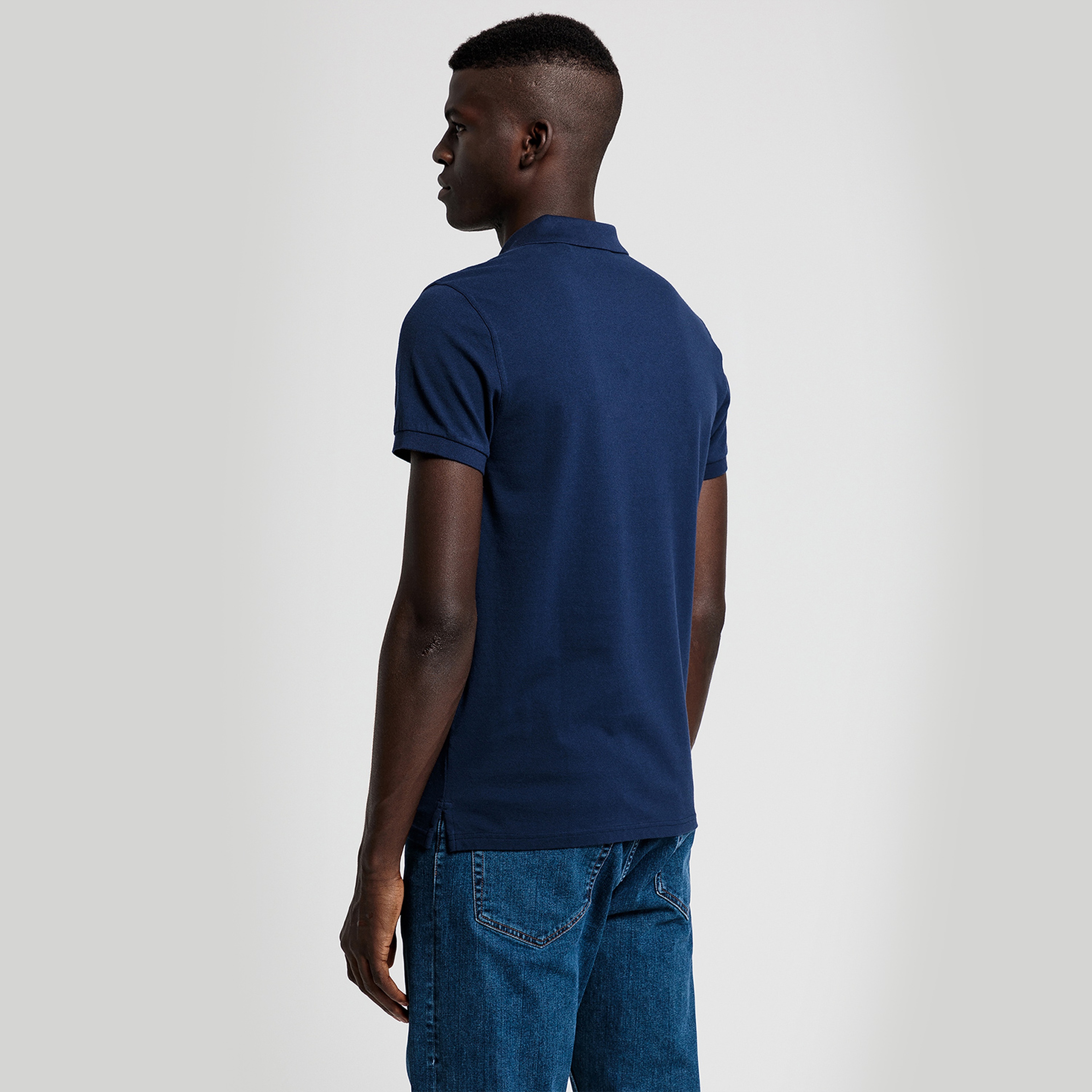 GANT Erkek Lacivert Slim Fit Polo