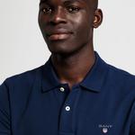 GANT Erkek Lacivert Slim Fit Polo