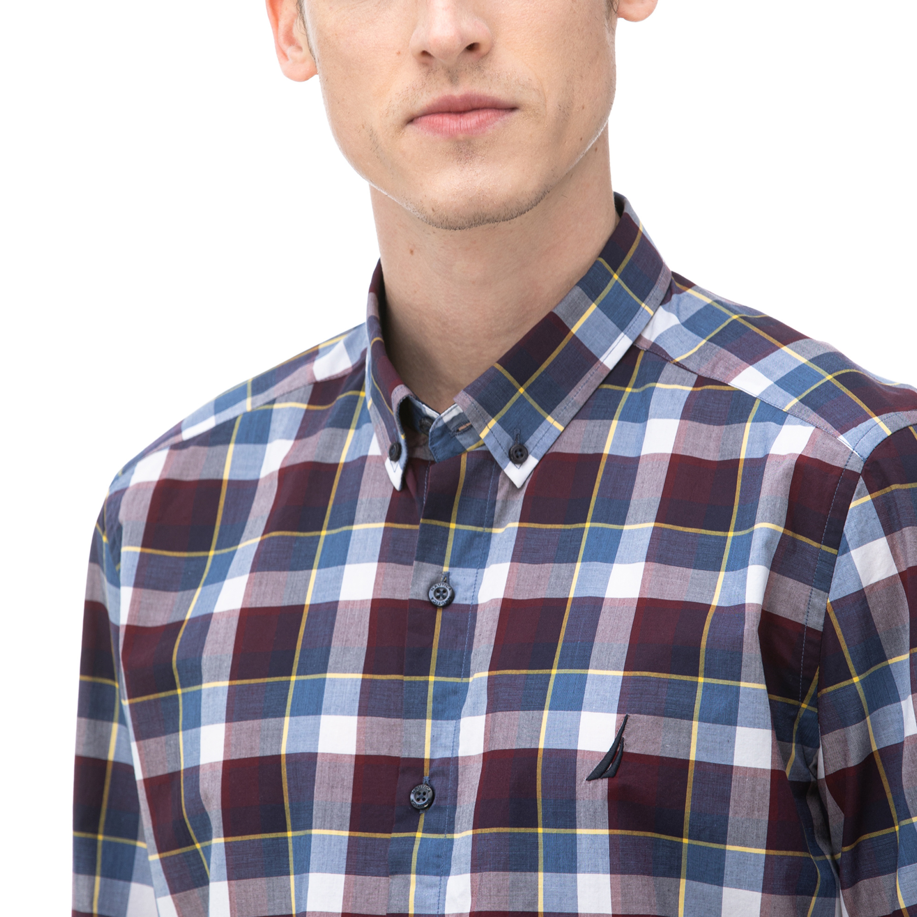 Nautica Erkek Bordo Gömlek