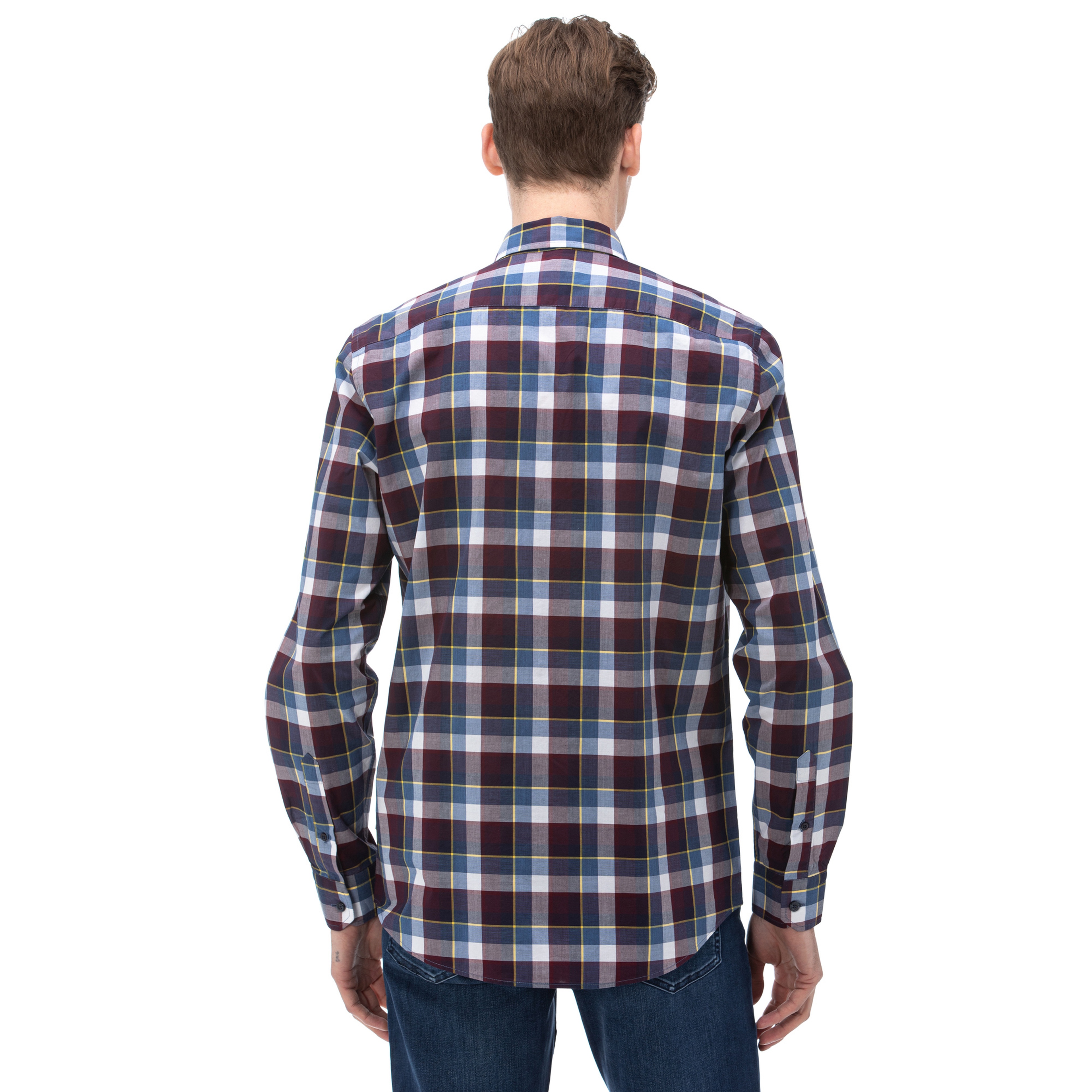 Nautica Erkek Bordo Gömlek