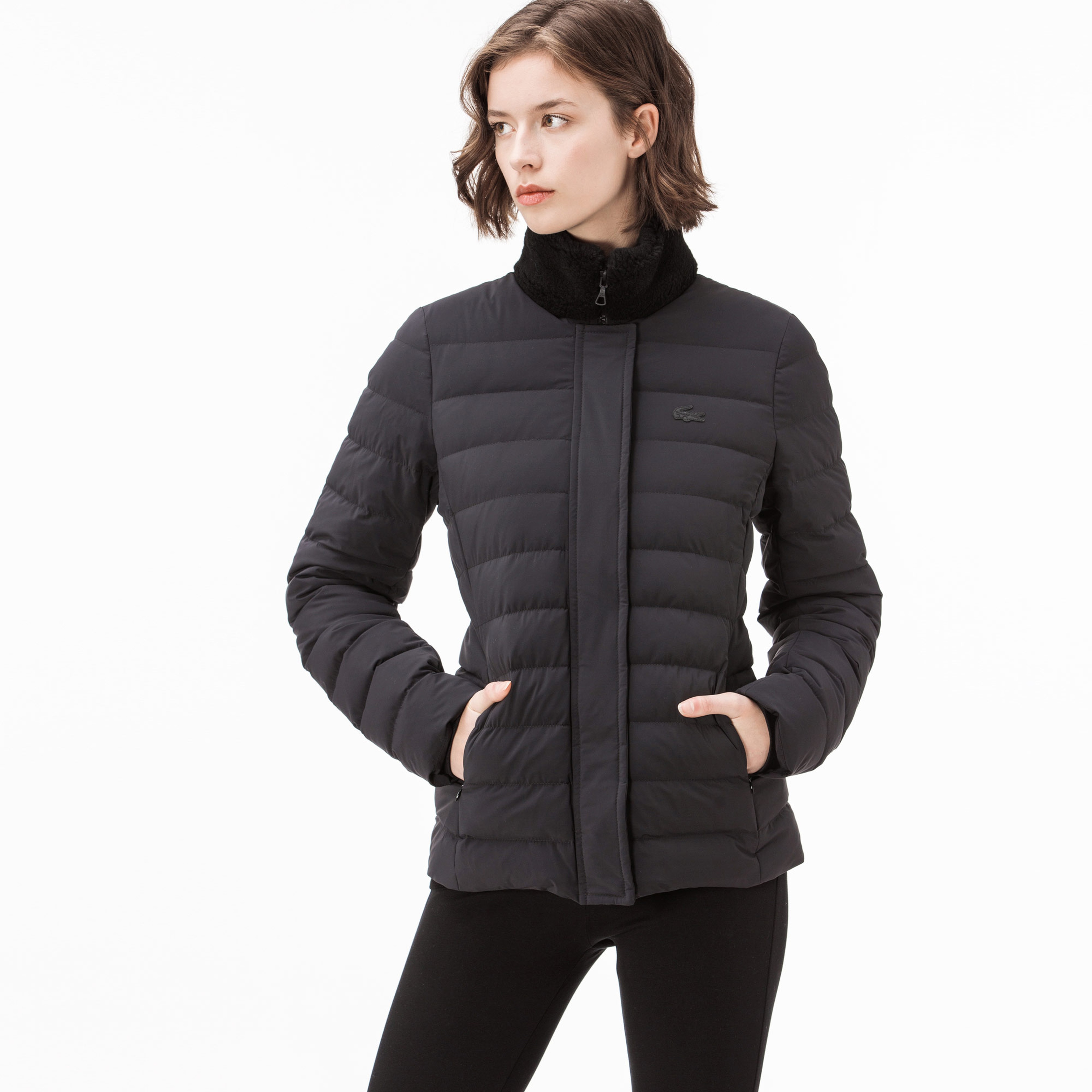 Lacoste Kadın Siyah Mont