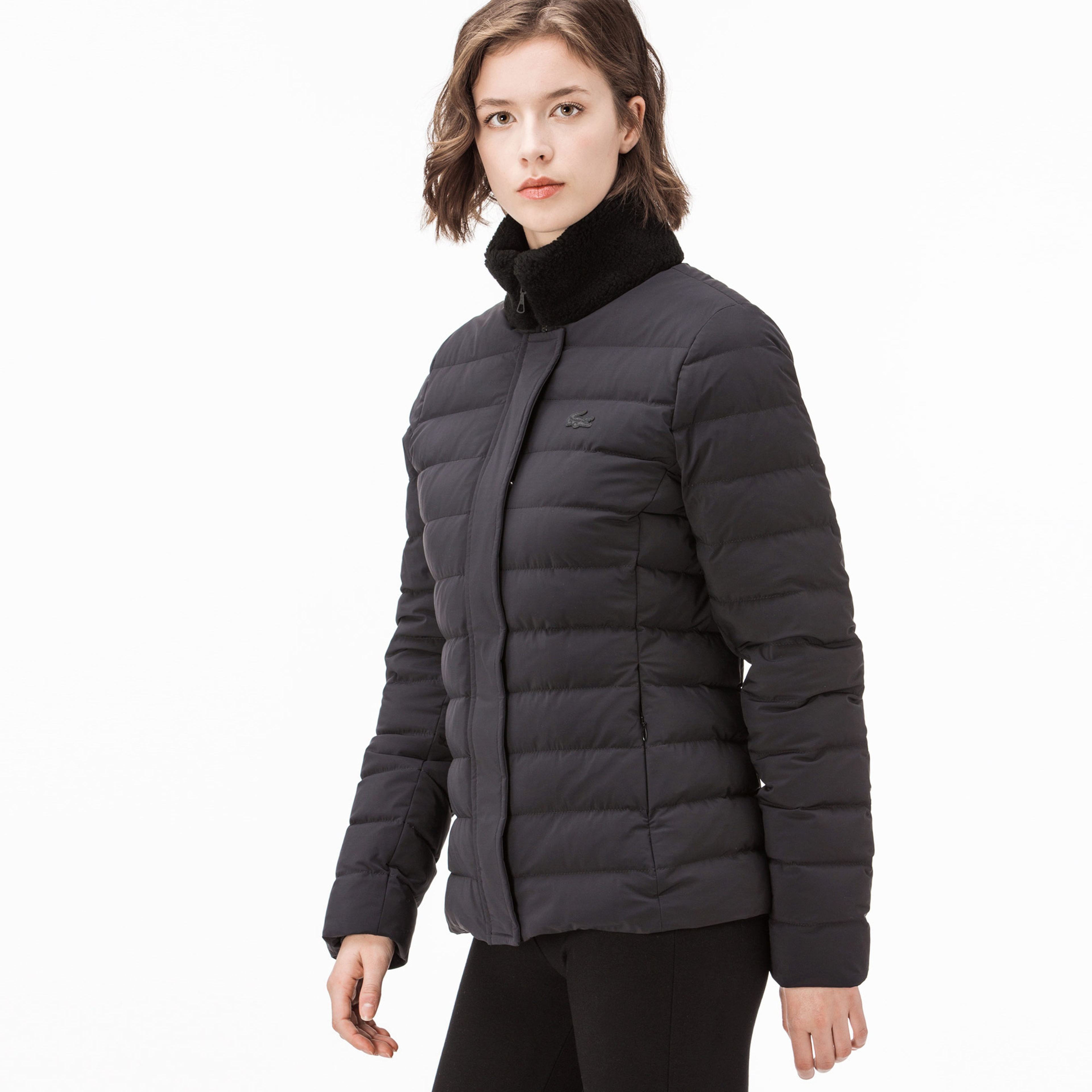 Lacoste Kadın Siyah Mont