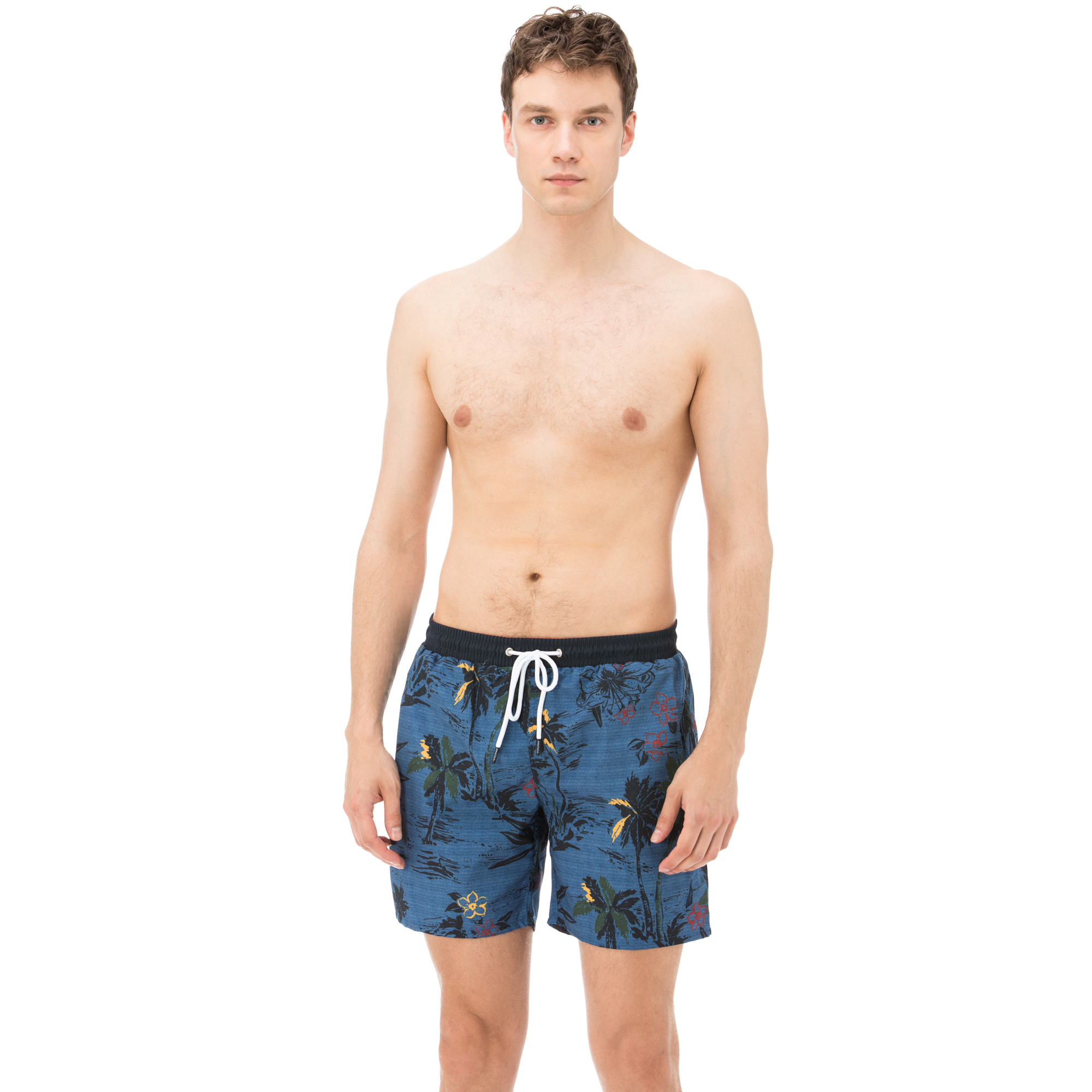 Nautica Erkek Baskılı Mavi Mayo Şort