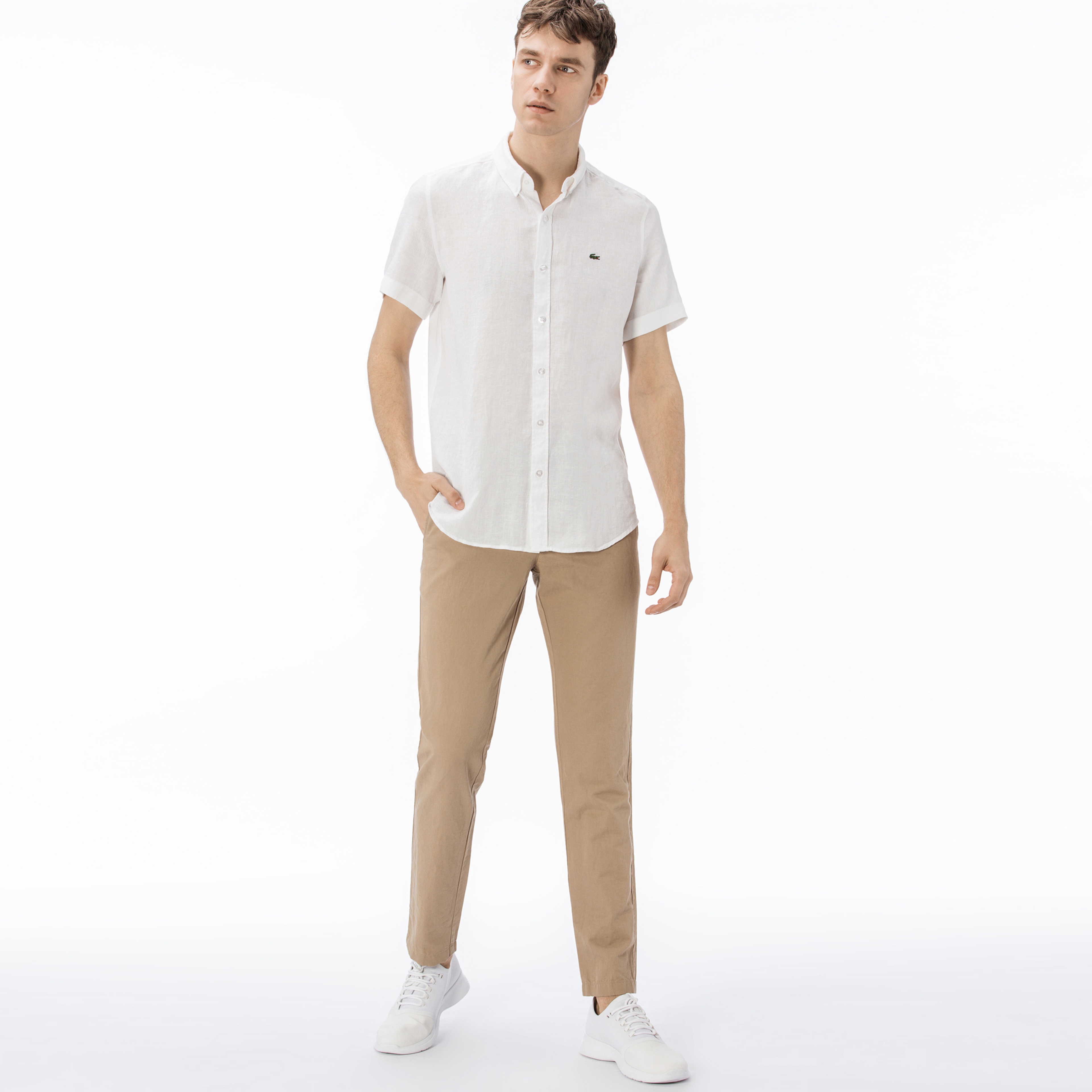 Lacoste Erkek Slim Fit Kahverengi Pantolon