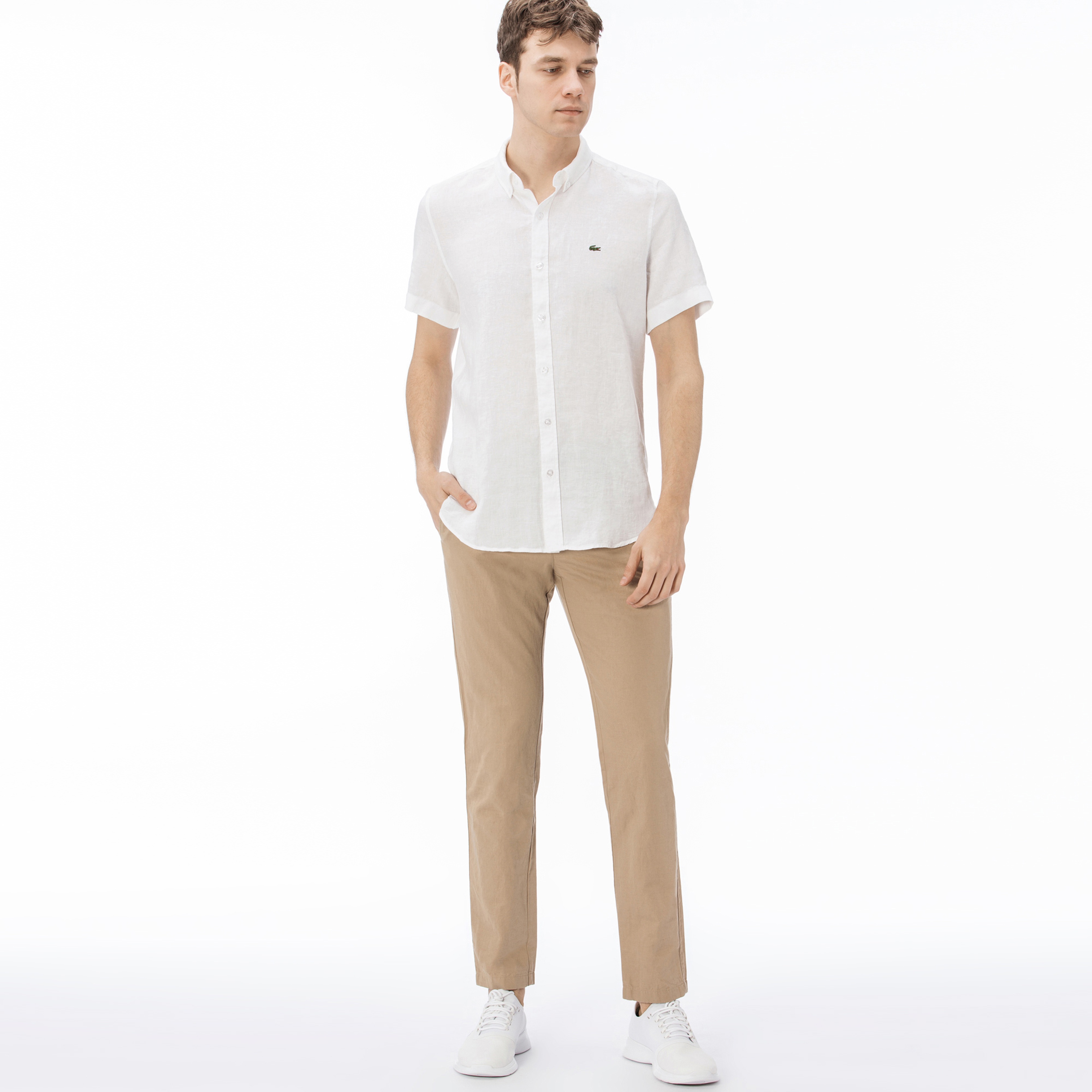 Lacoste Erkek Slim Fit Kahverengi Pantolon