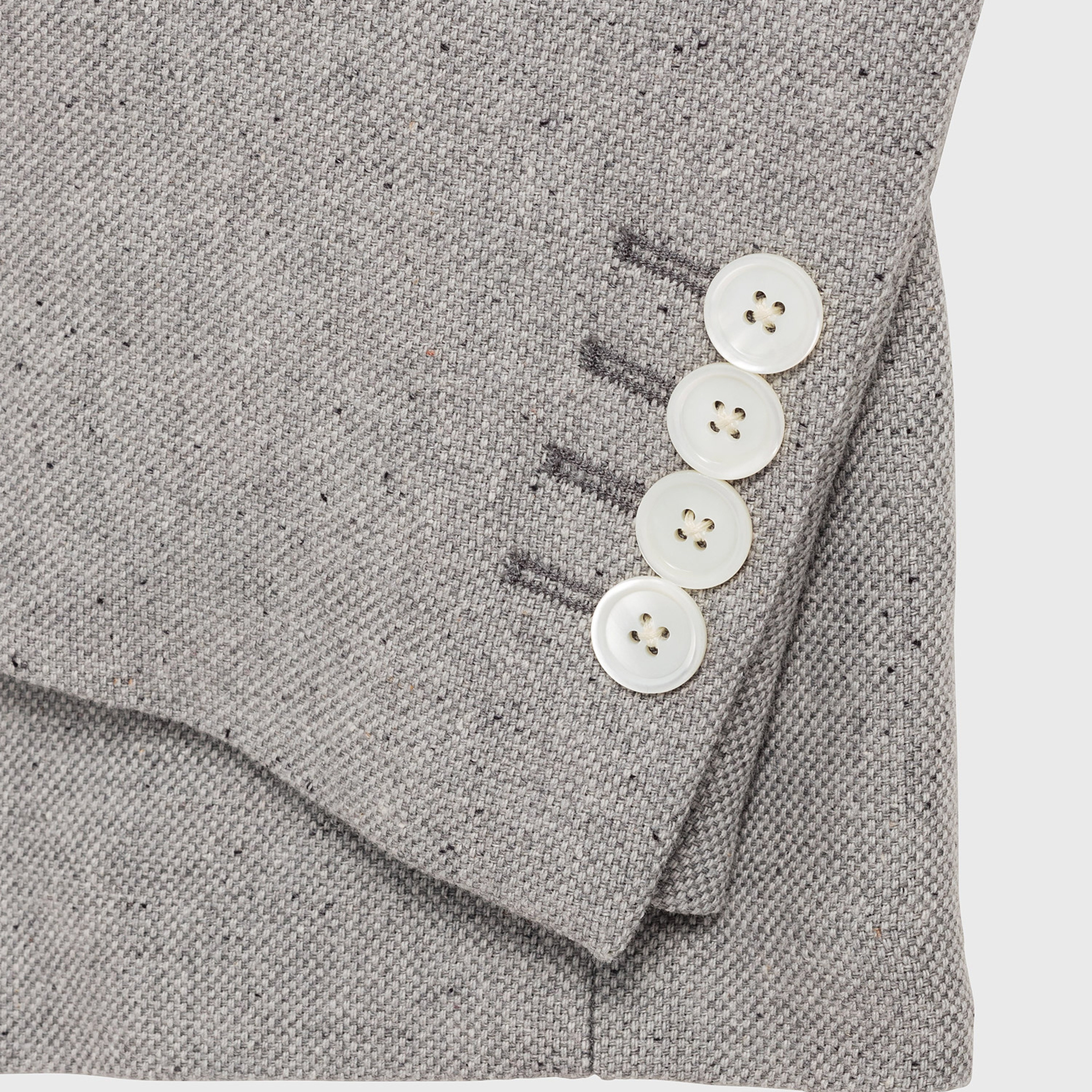 Gant Erkek Gri Keten Blazer Ceket