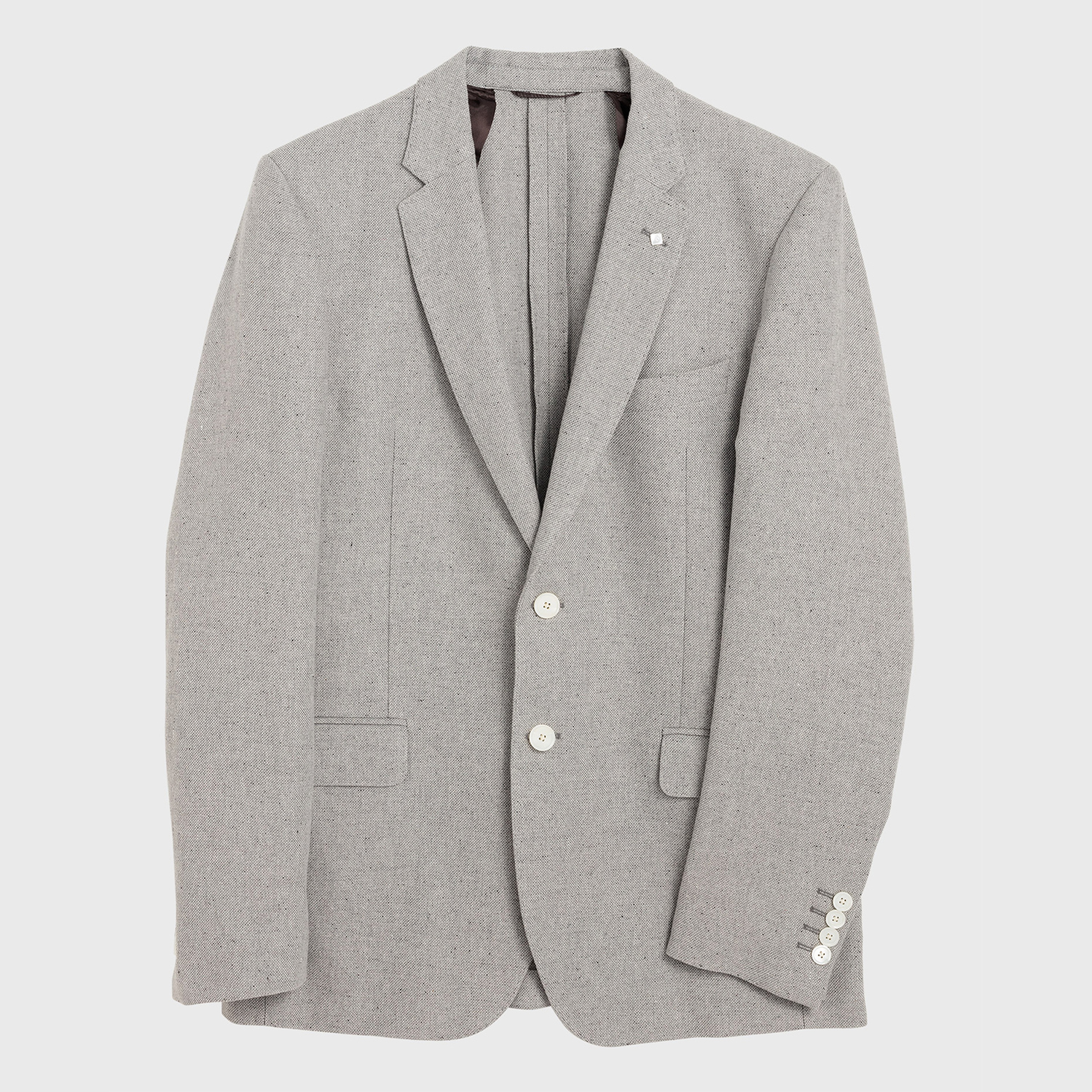 Gant Erkek Gri Keten Blazer Ceket