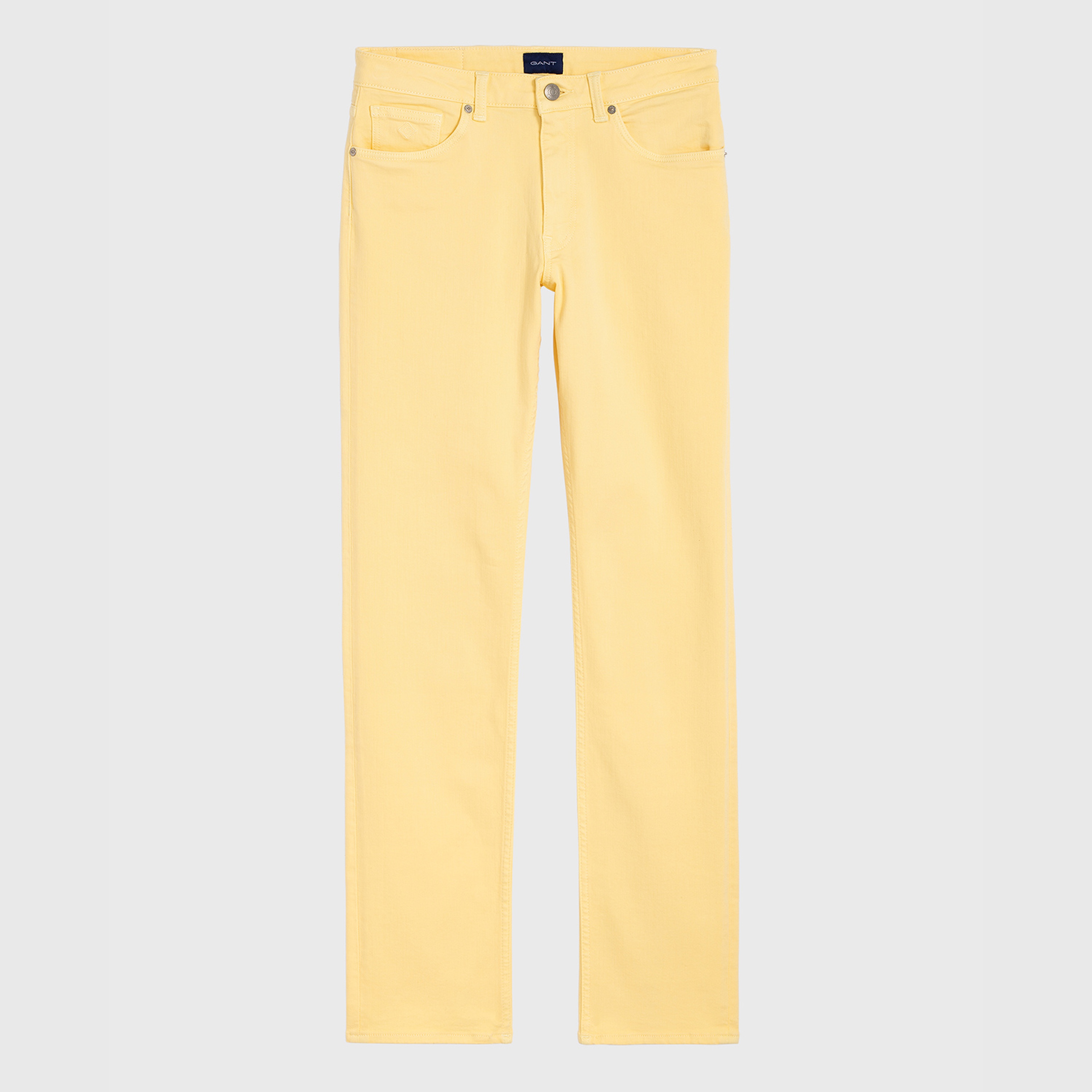 GANT Kadın Sarı Slim Fit Twill Denim Pantolon