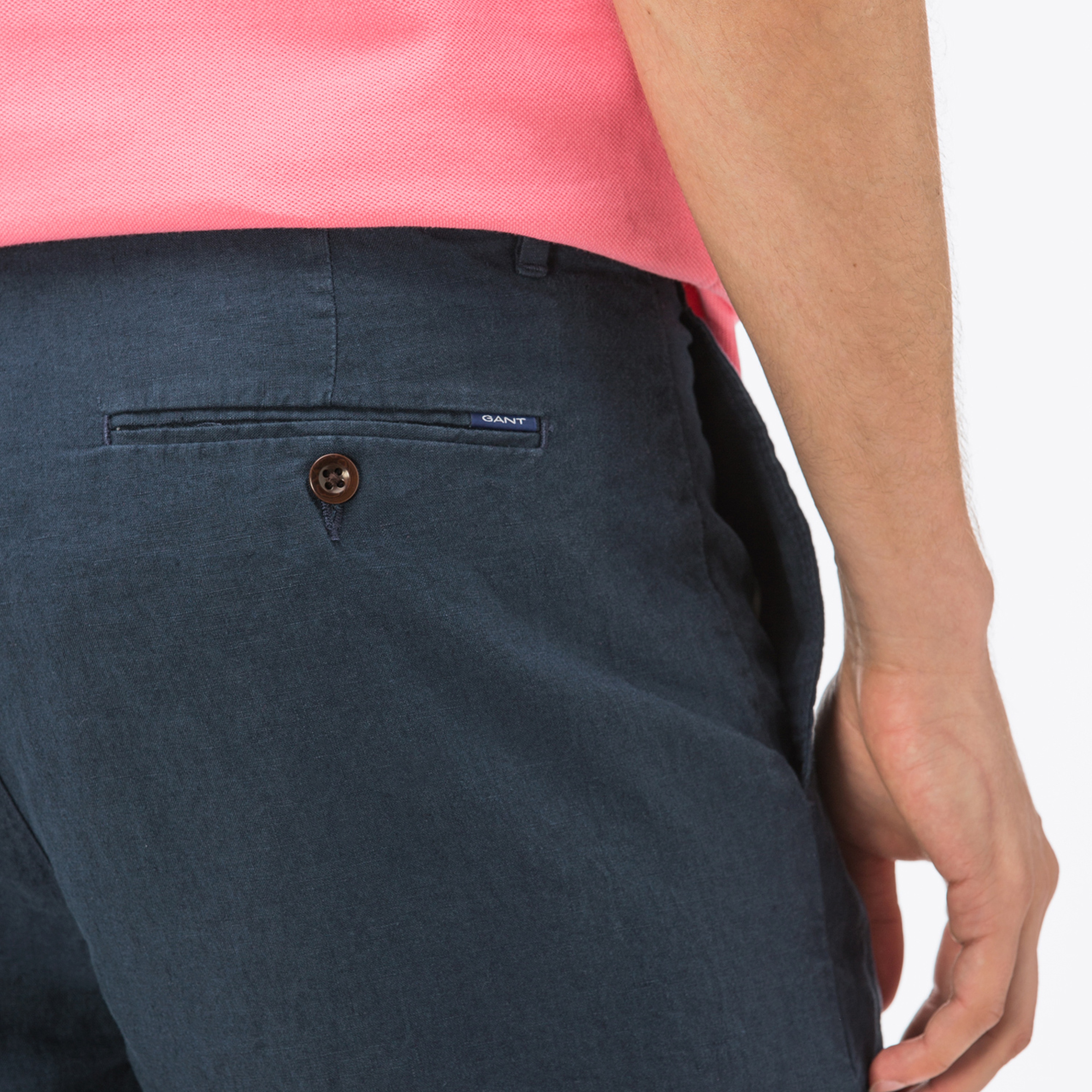 GANT Erkek Lacivert Keten Şort