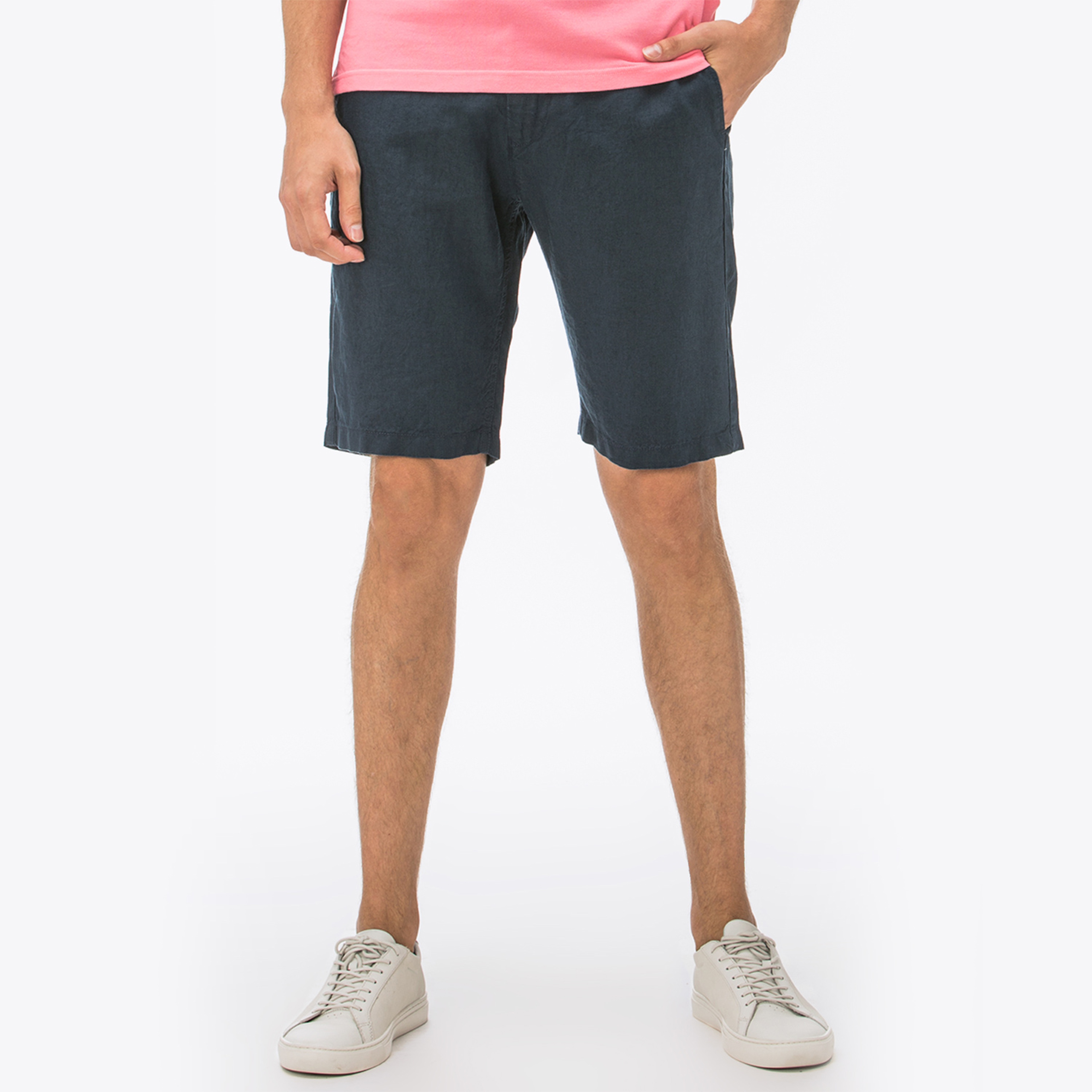 GANT Erkek Lacivert Keten Şort