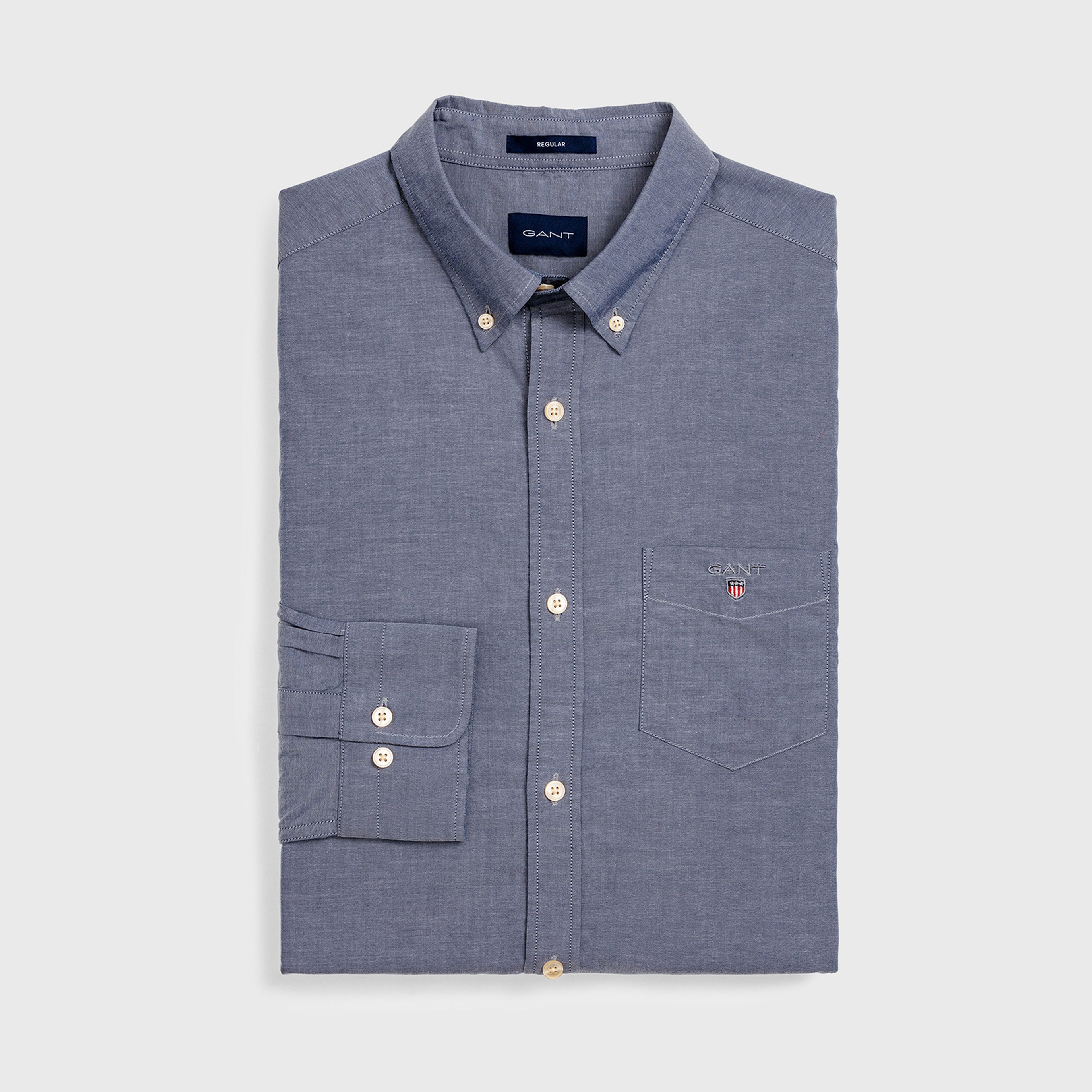 Gant Erkek Mavi Regular Fit Gömlek