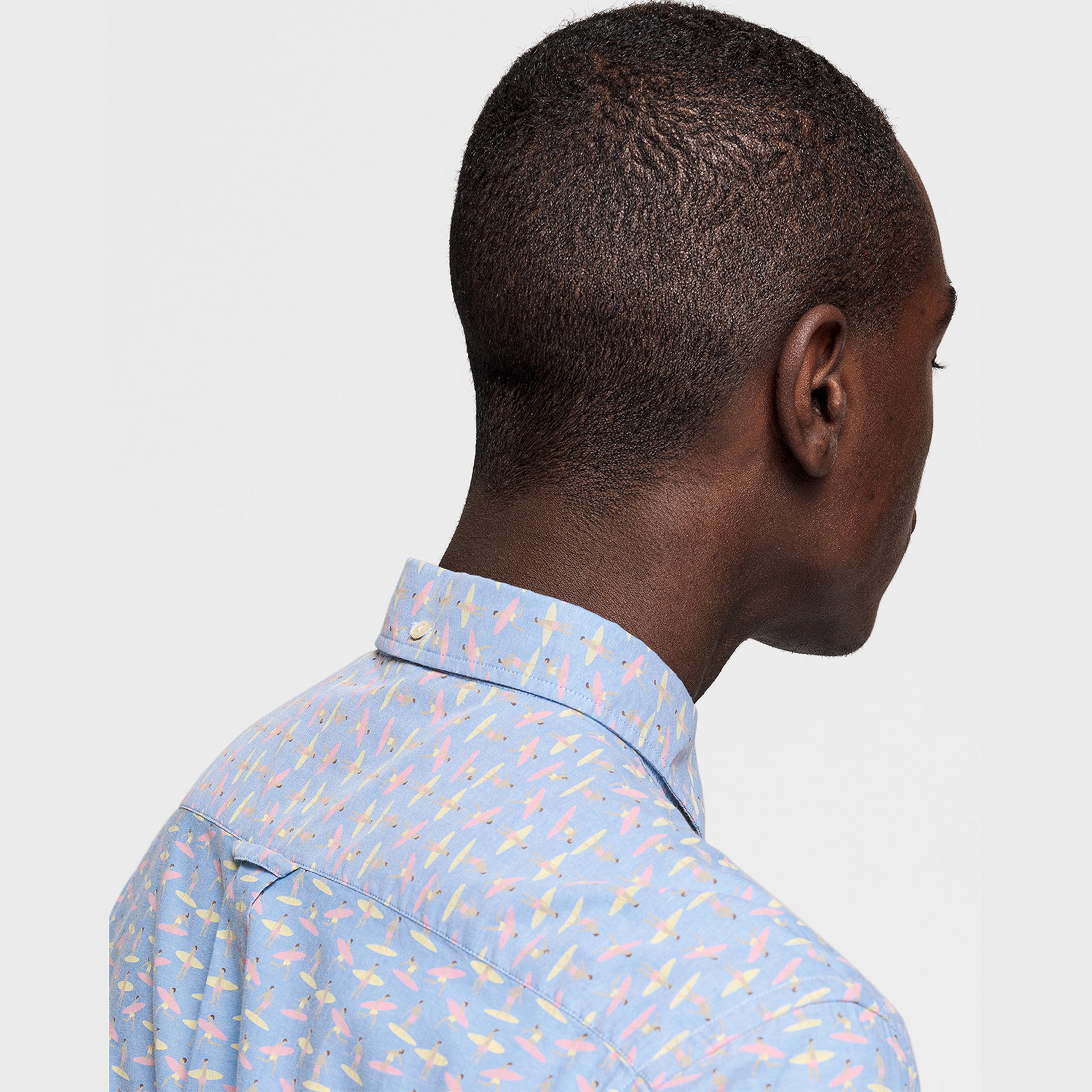 GANT Erkek Açık Mavi Regular Fit Micro Gömlek