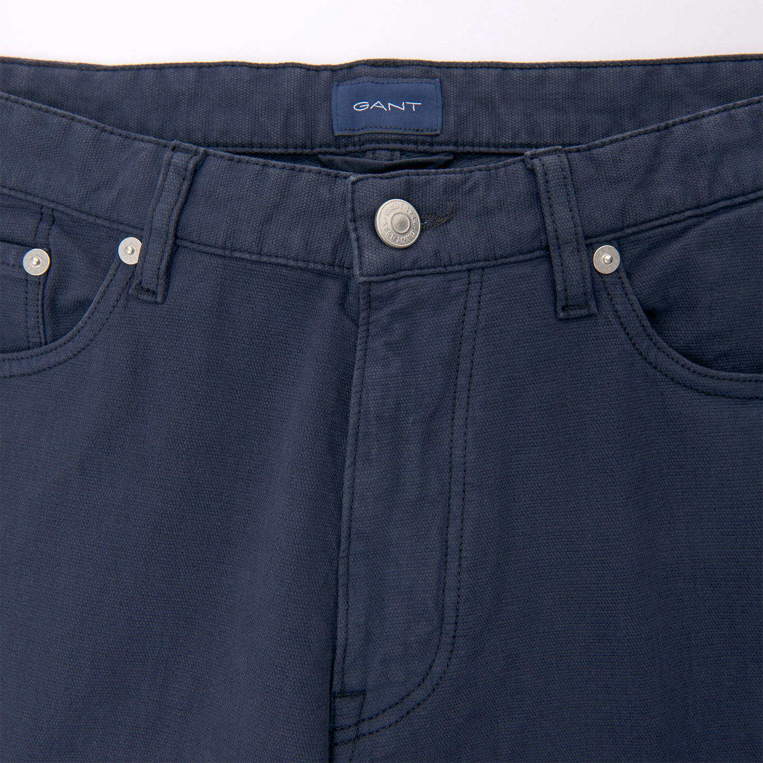 GANT Erkek Lacivert Slim Canvas Pantolon