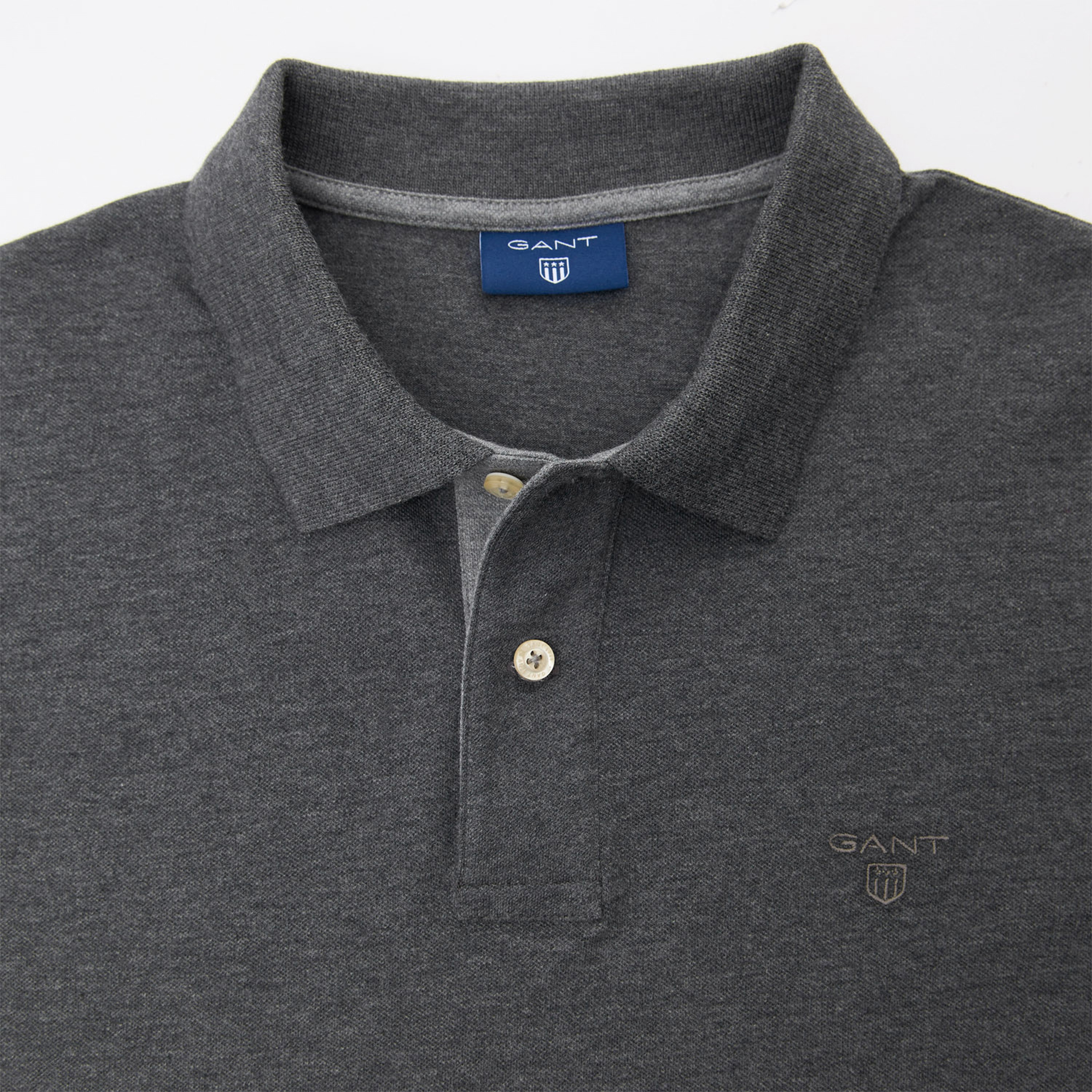 Gant Erkek Gri Kısa Kollu Polo