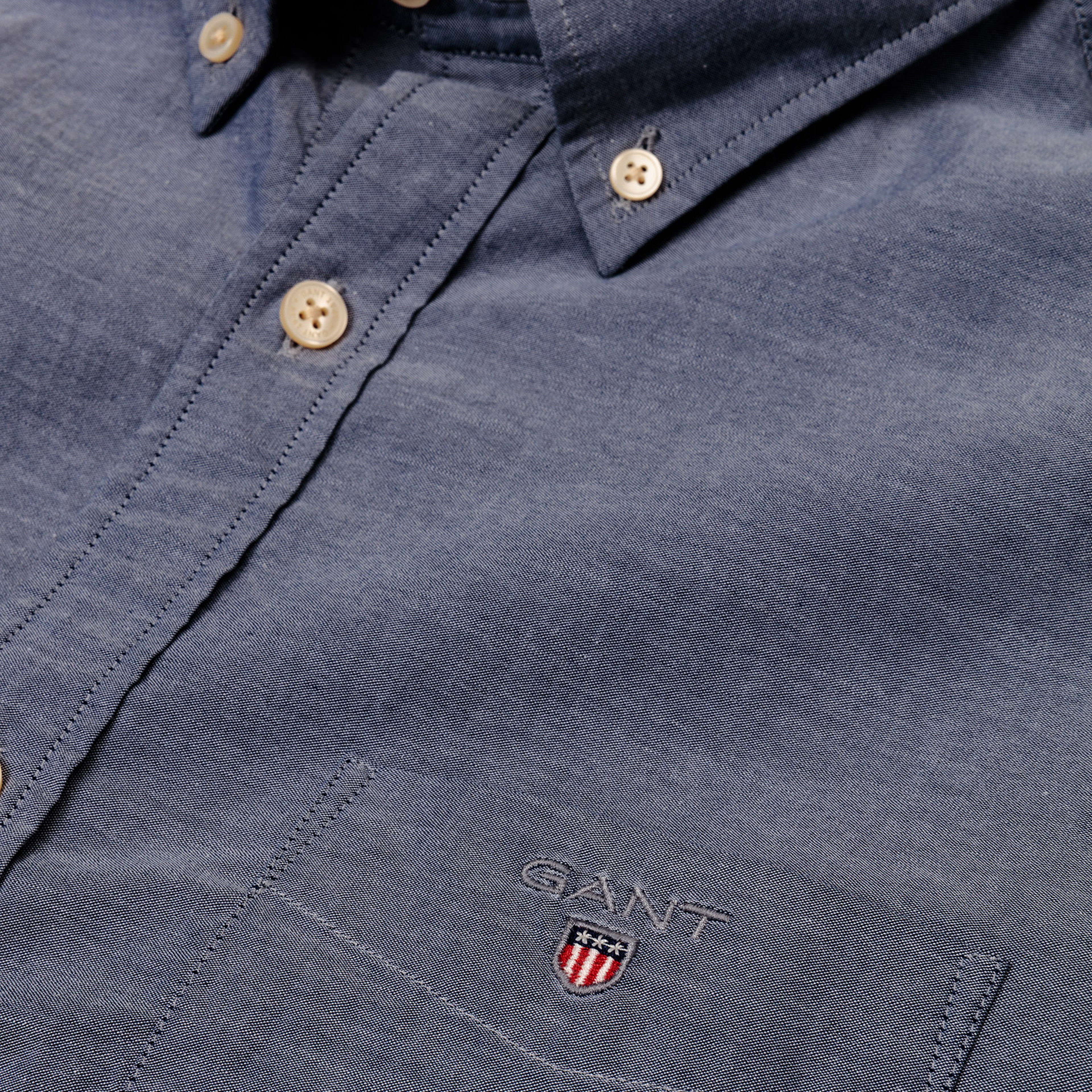 Gant Erkek Mavi Regular Fit Gömlek