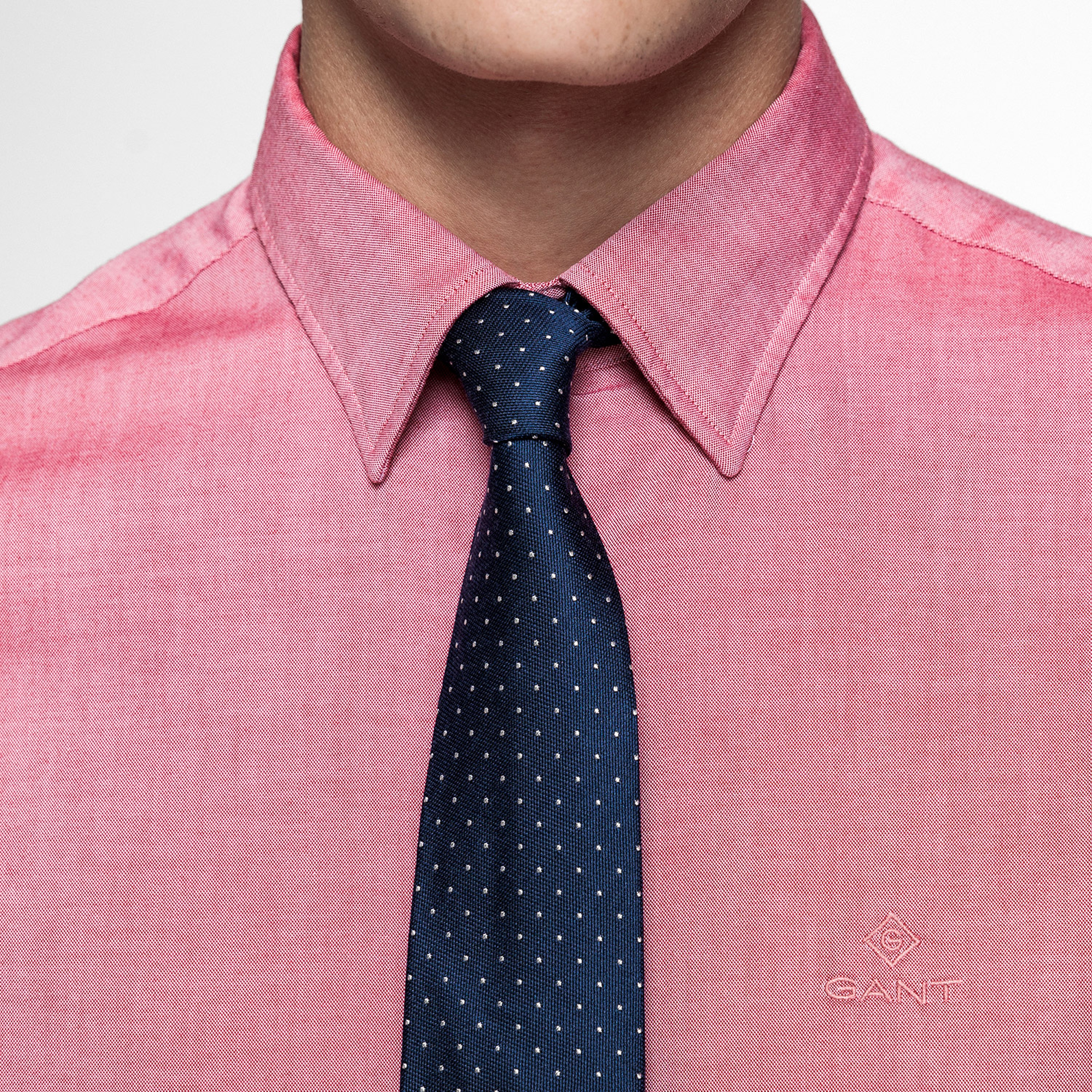 GANT Erkek Pembe Slim Fit Tech Prep Oxford Gömlek