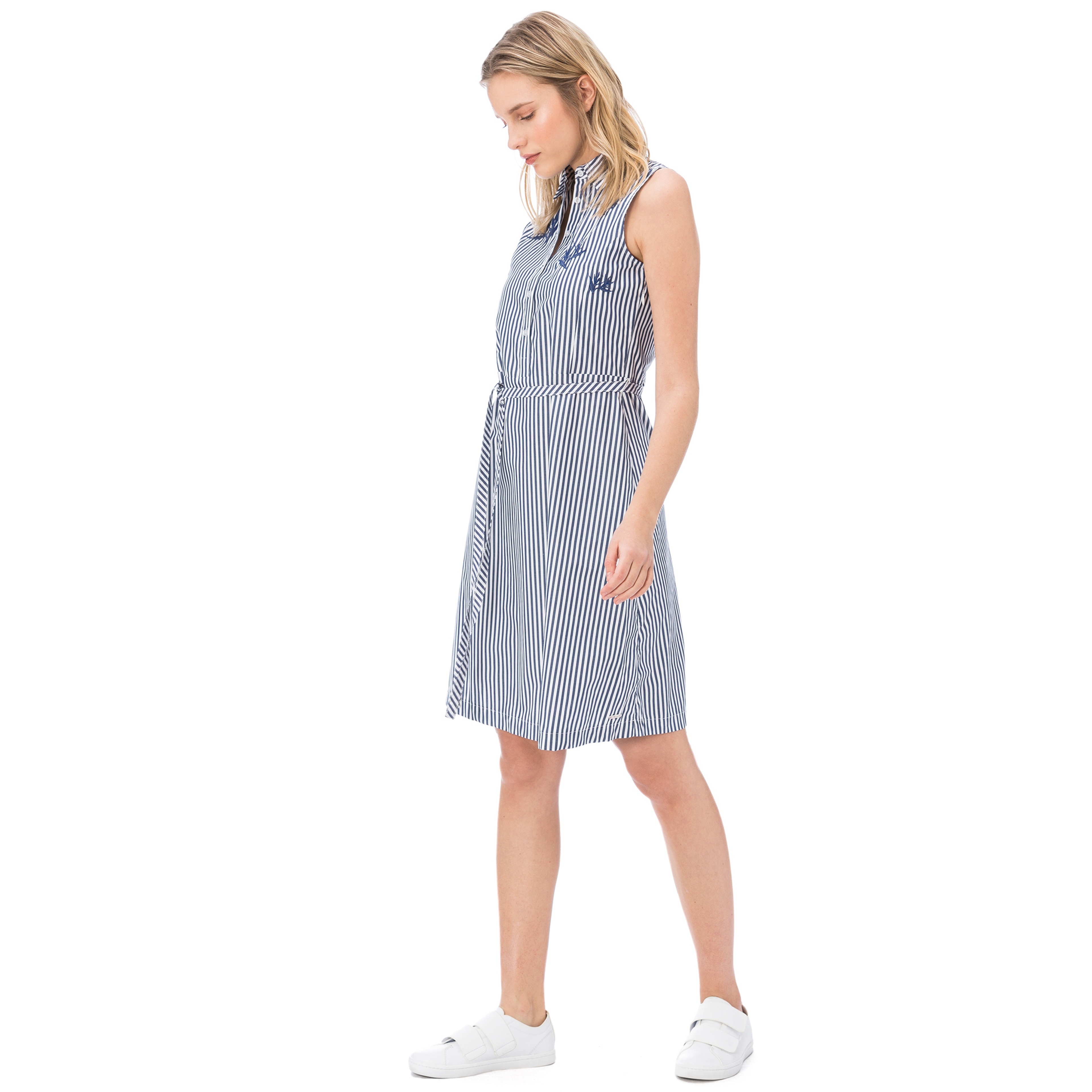 Nautica Kadın Mavi Çizgili Elbise