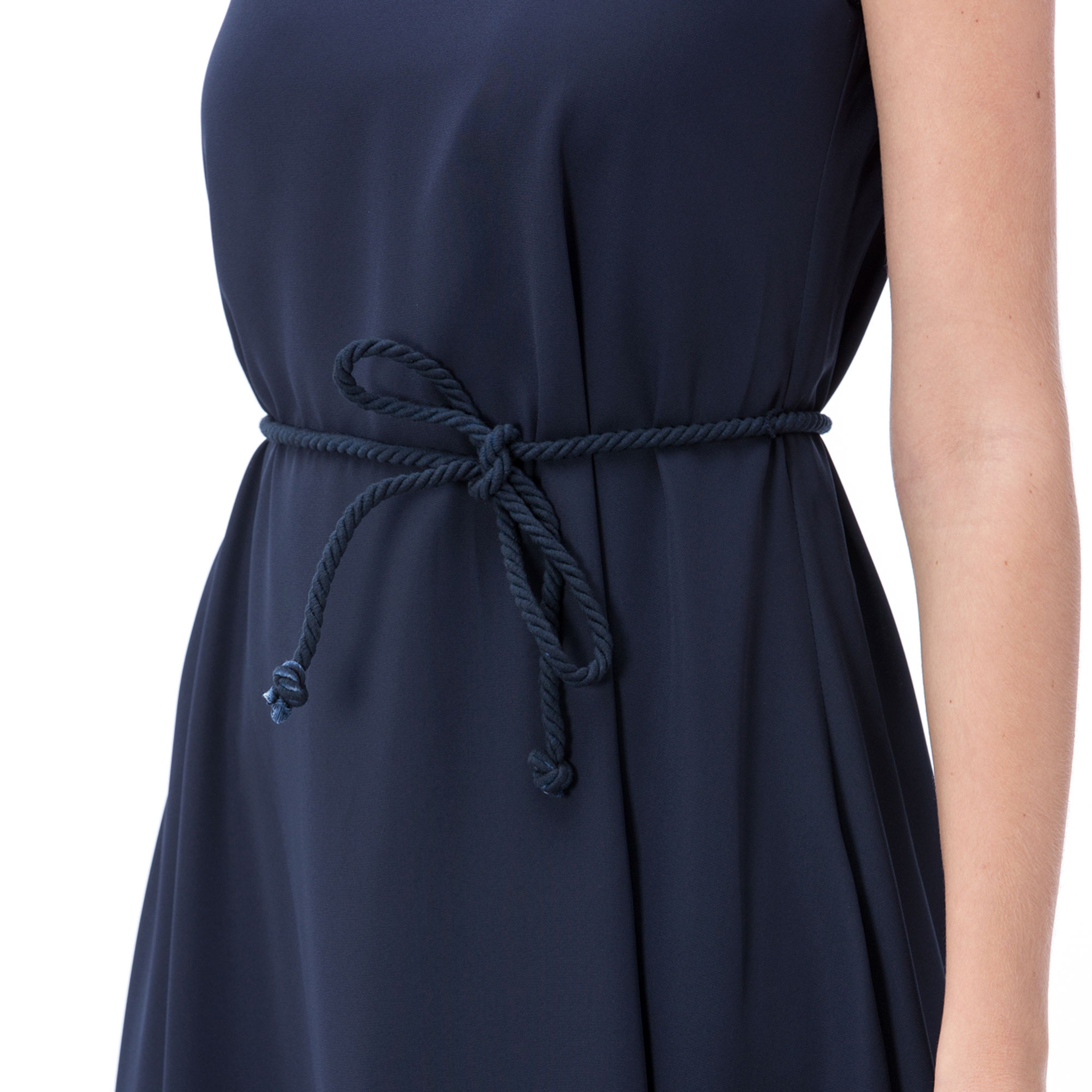 NAUTICA KADIN LACİVERT ASKILI ELBİSE