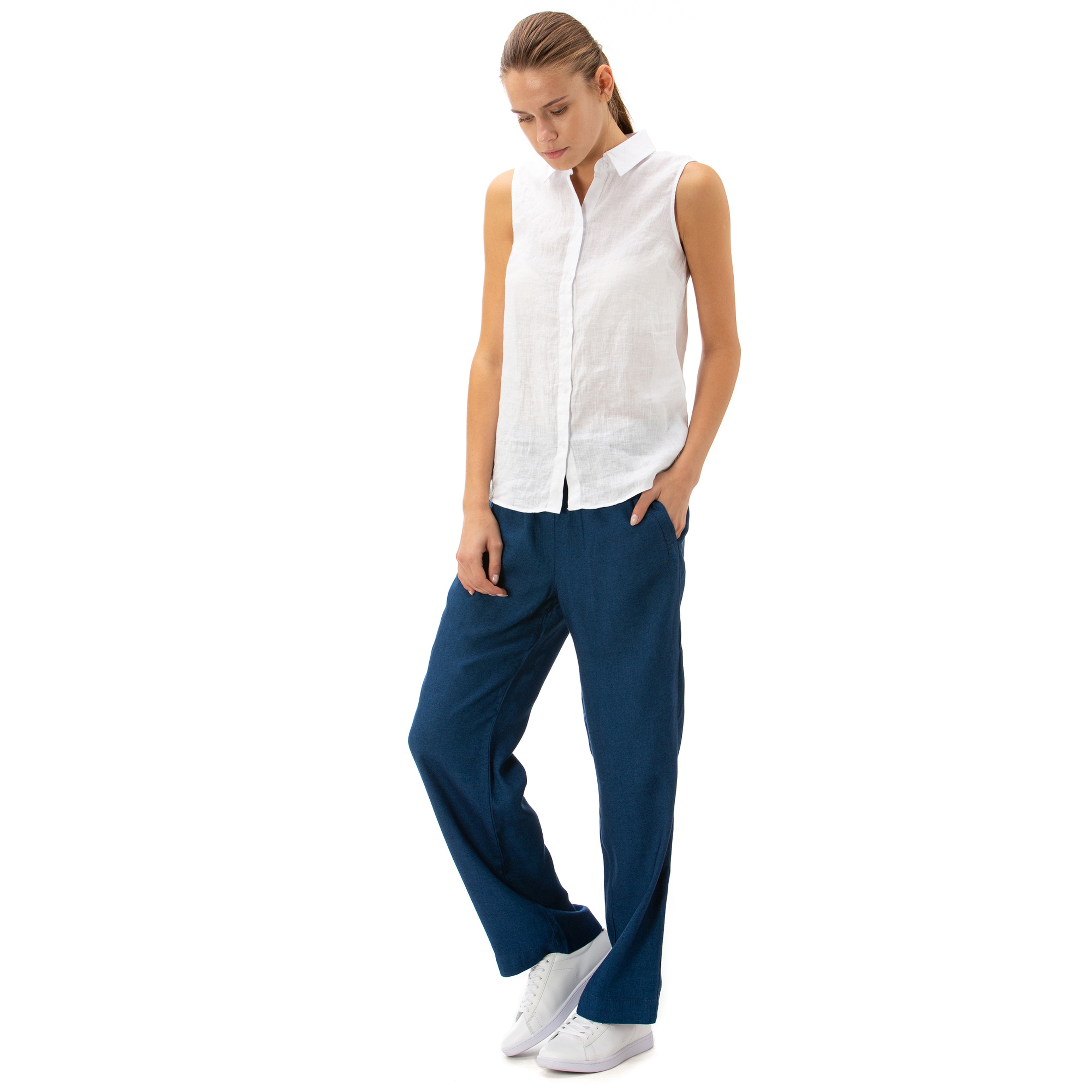 NAUTICA KADIN MAVİ PANTOLON